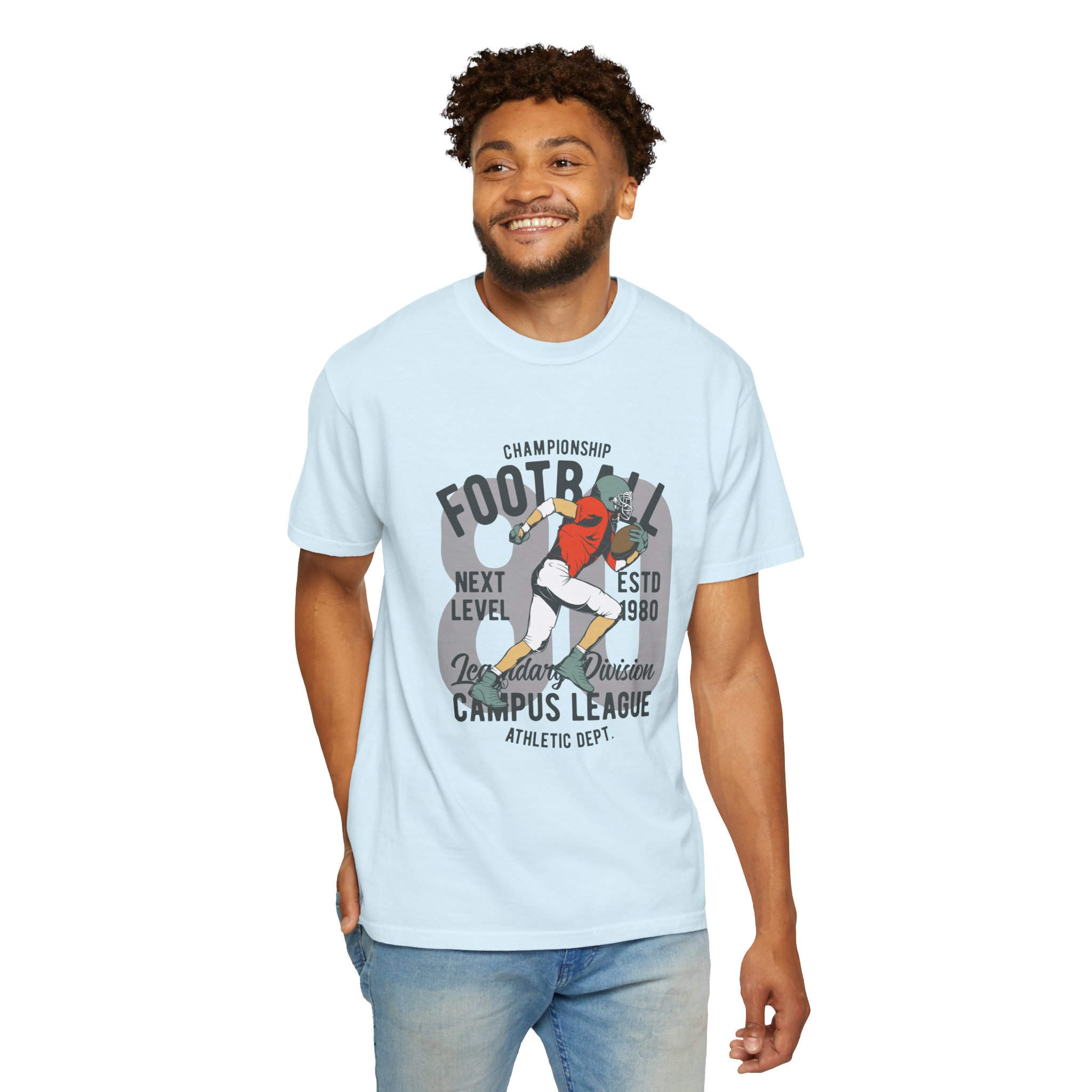 C - 16.20 - Football Campus League Unisex T-Shirt, Sporty Tee, Athletic Gift, Game Day Shirt, Casual Wear, Unisex Fashion. - Image 38