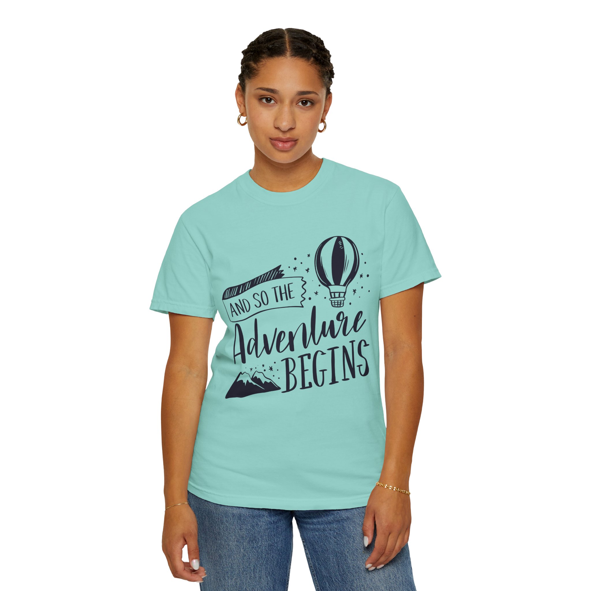 C - 14.1b - Adventure Begins Unisex T-Shirt, Travel Tee, Gift for Wanderlust, Adventure Apparel, Casual Wear, Explorer Top. - Image 36