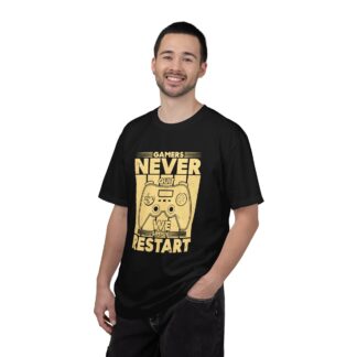 Gamer Controller t shirt for Gamers - Never Restart Gamer Controller Unisex Tee - Image 18