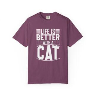 b2 - 5.19 - Life Is Better With a Cat T-Shirt – Cute Cat Lover Graphic Tee for Cozy Vibes & Everyday Happiness.