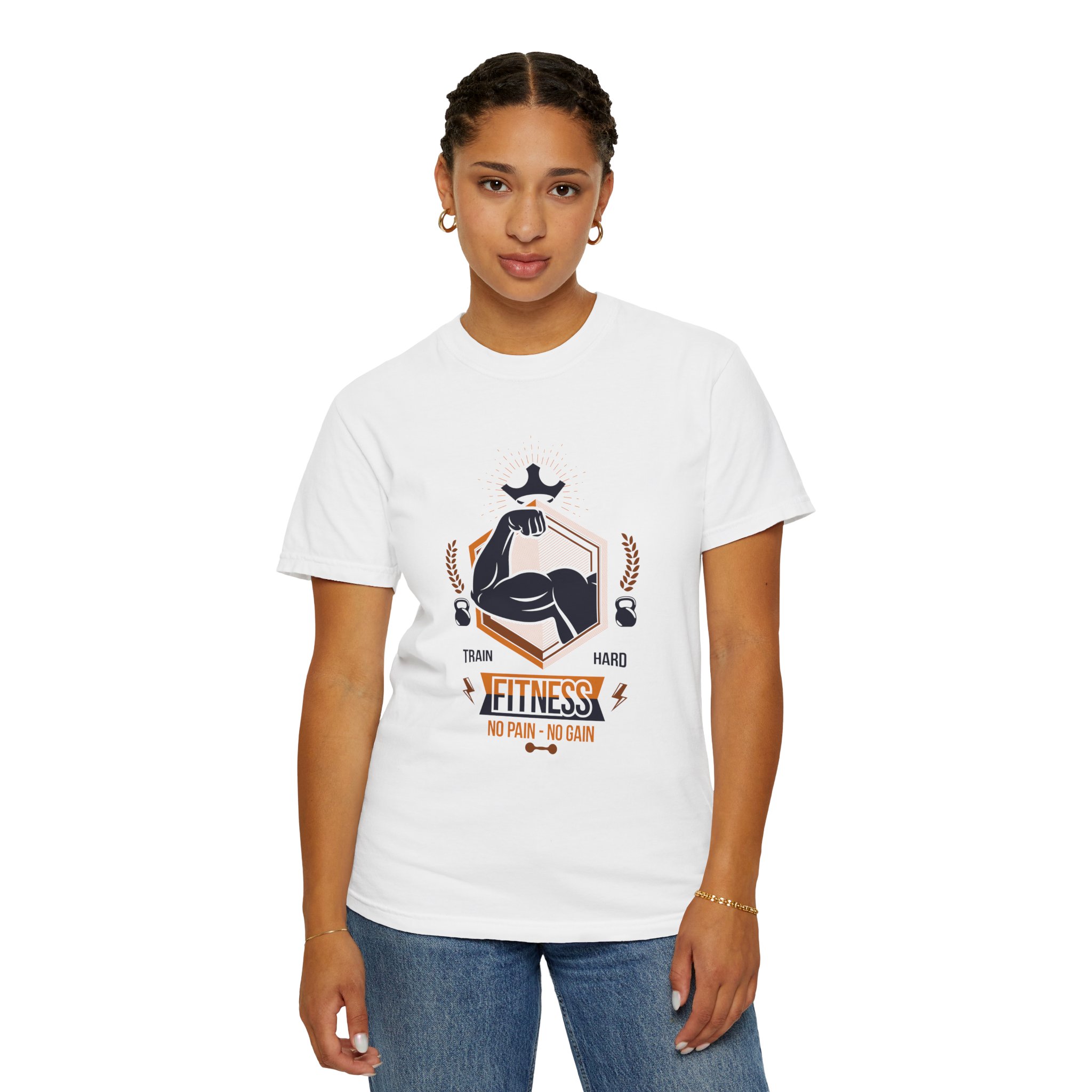 Fitness Gym T-Shirt — "Train Hard, No Pain No Gain" Workout Tee. - Image 4