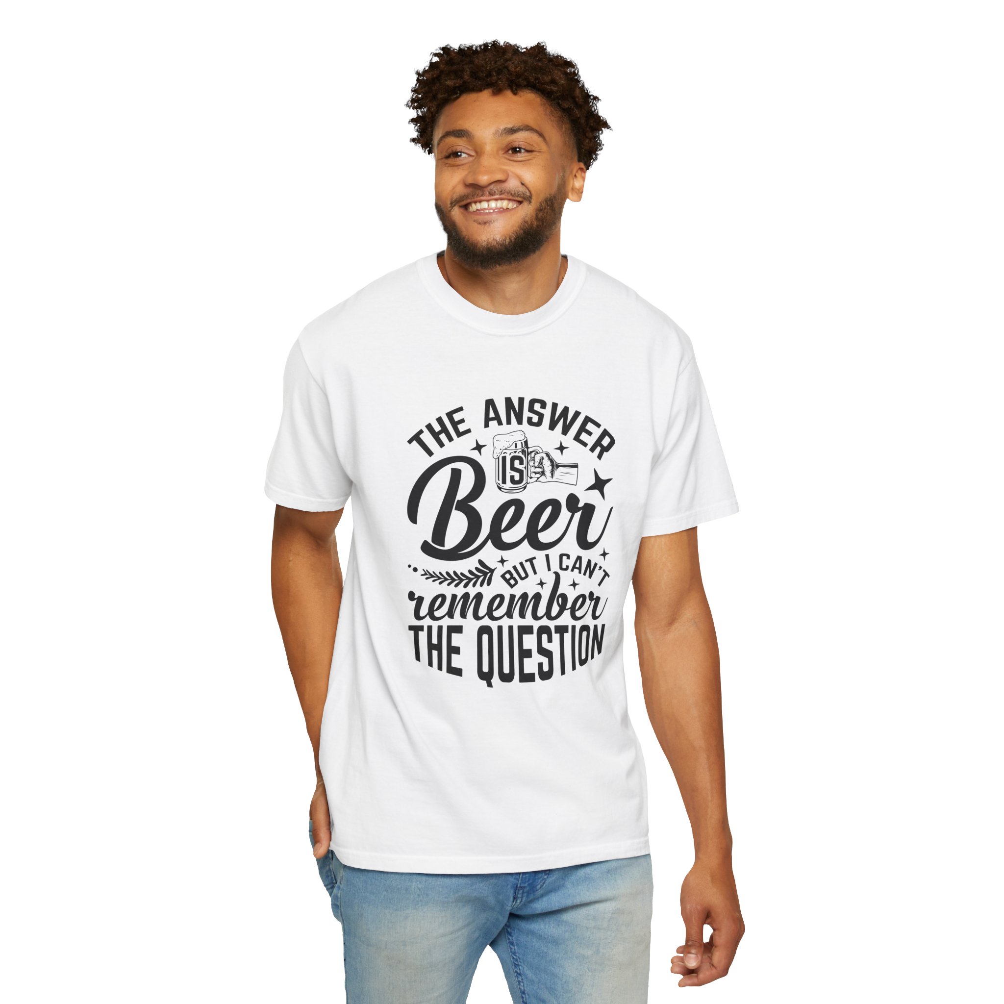 Funny Beer T-Shirt, The Answer is Beer Graphic Tee, Unisex Casual Wear, Gift for Beer Lovers, Birthday Present, Humor Clothing. - Image 14