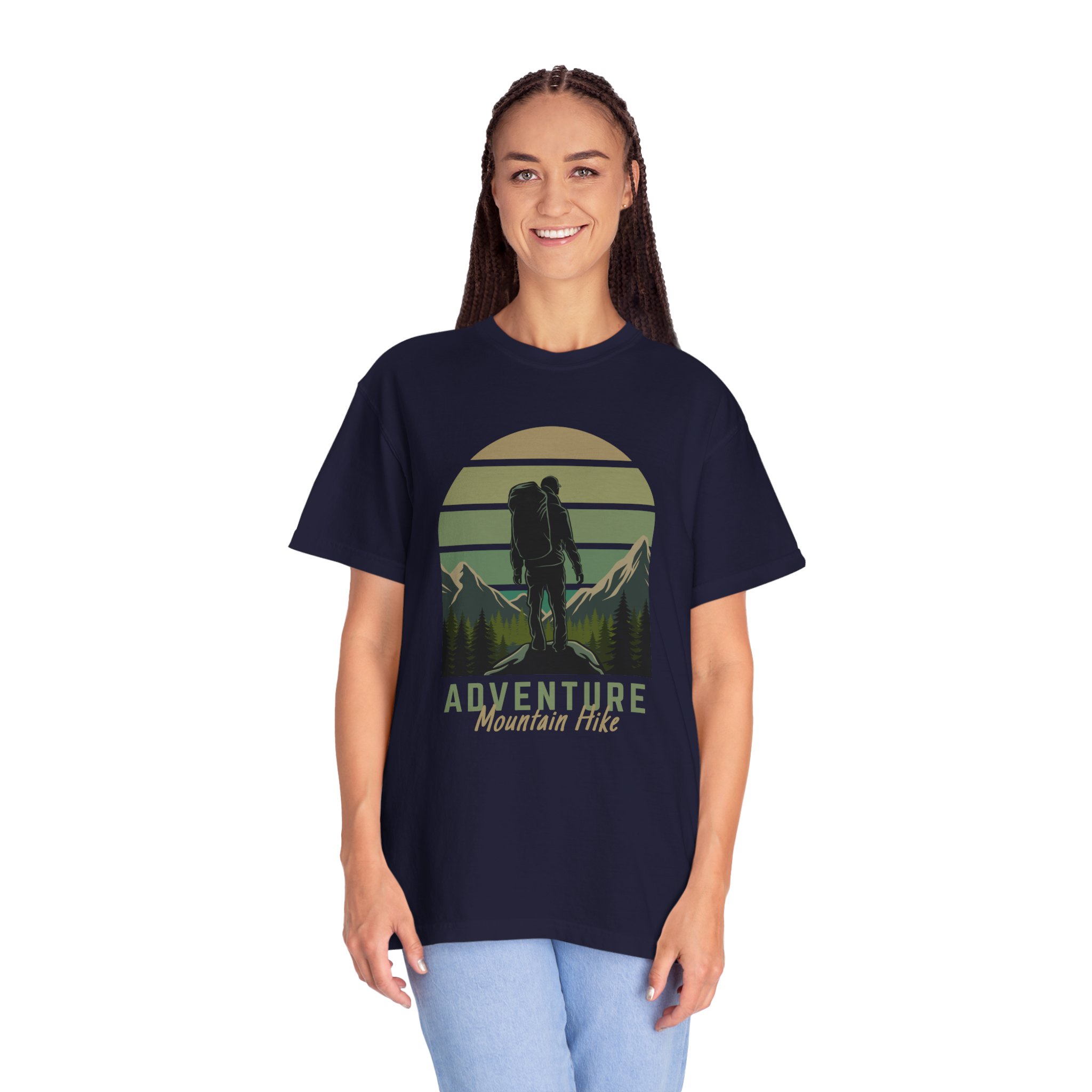 Adventure Mountain Hike T-Shirt | Unisex Garment-Dyed Tee | Nature Lover Gift | Outdoor Adventure Apparel | Hiking Outfit. - Image 19
