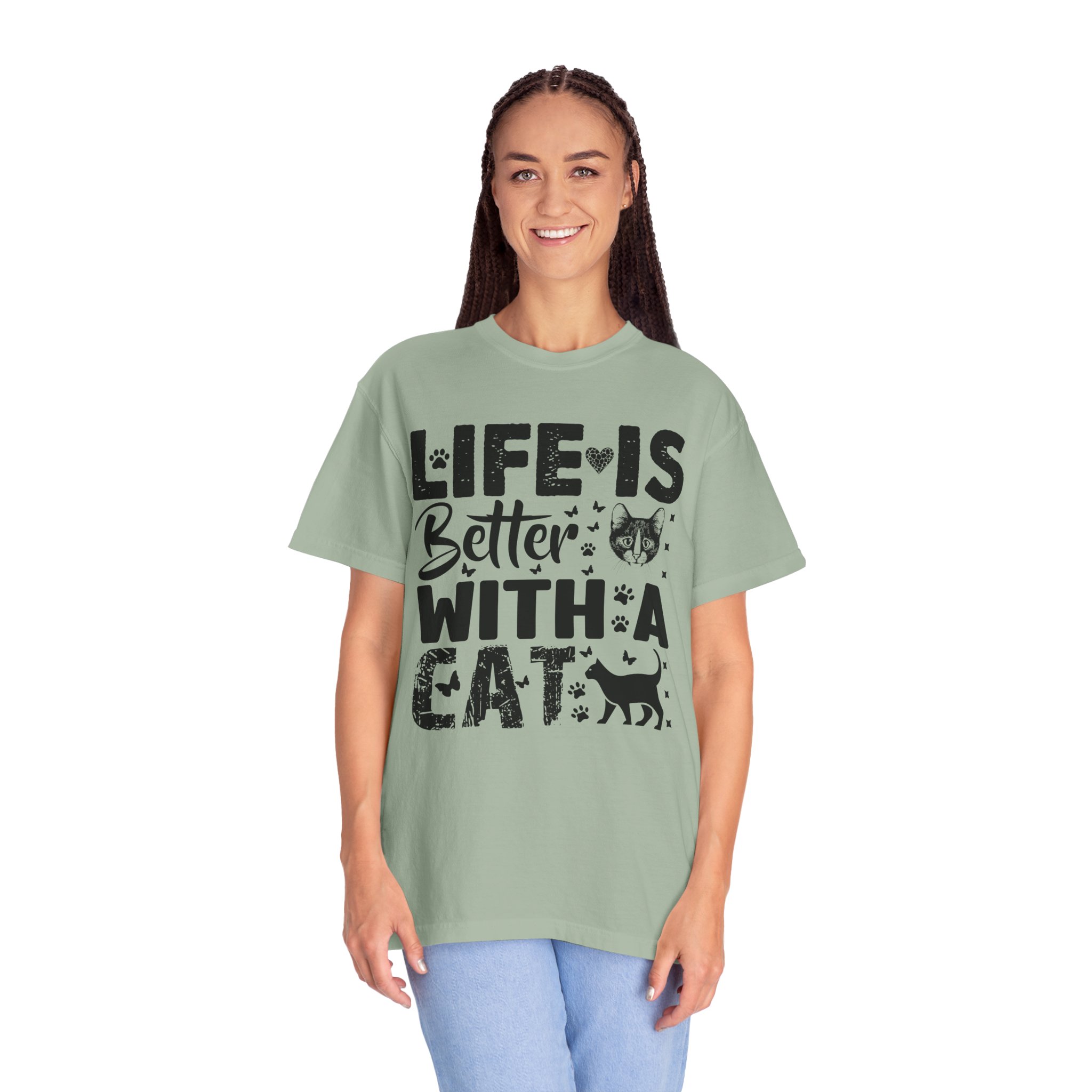 C - 5.18 - Life Is Better With A Cat lover T-Shirt. - Image 27