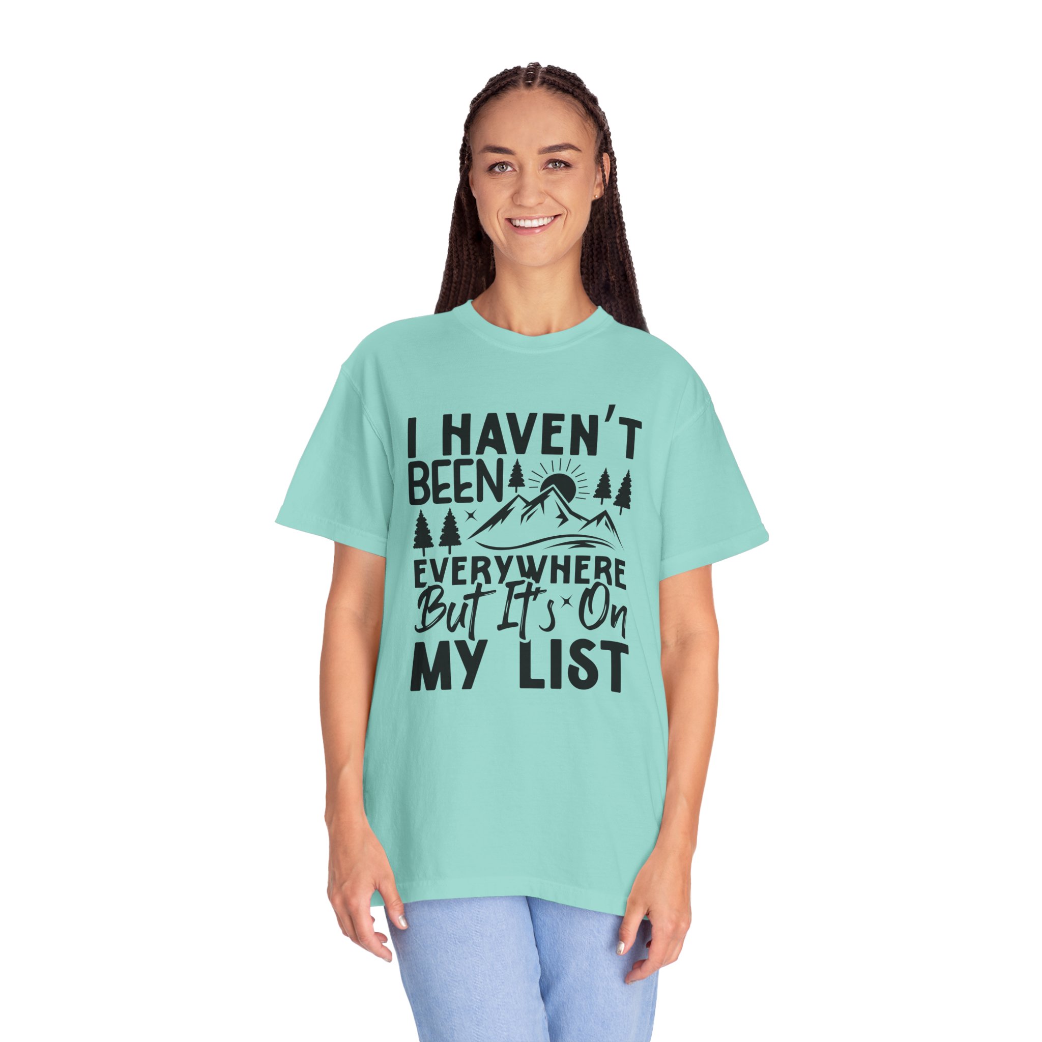 Adventure List T-Shirt, Unisex Garment-Dyed Tee, Travel Shirt, Gift for Explorers, Hiking Apparel, Outdoor Enthusiast Top. - Image 35