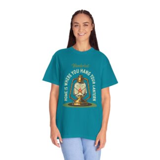 “Home Is Where You Hang Your Lantern” T-Shirt – Vintage Camping Graphic Tee for Outdoor Lovers, Fun Adventure Wear & Perfect Gift Giving. - Image 19