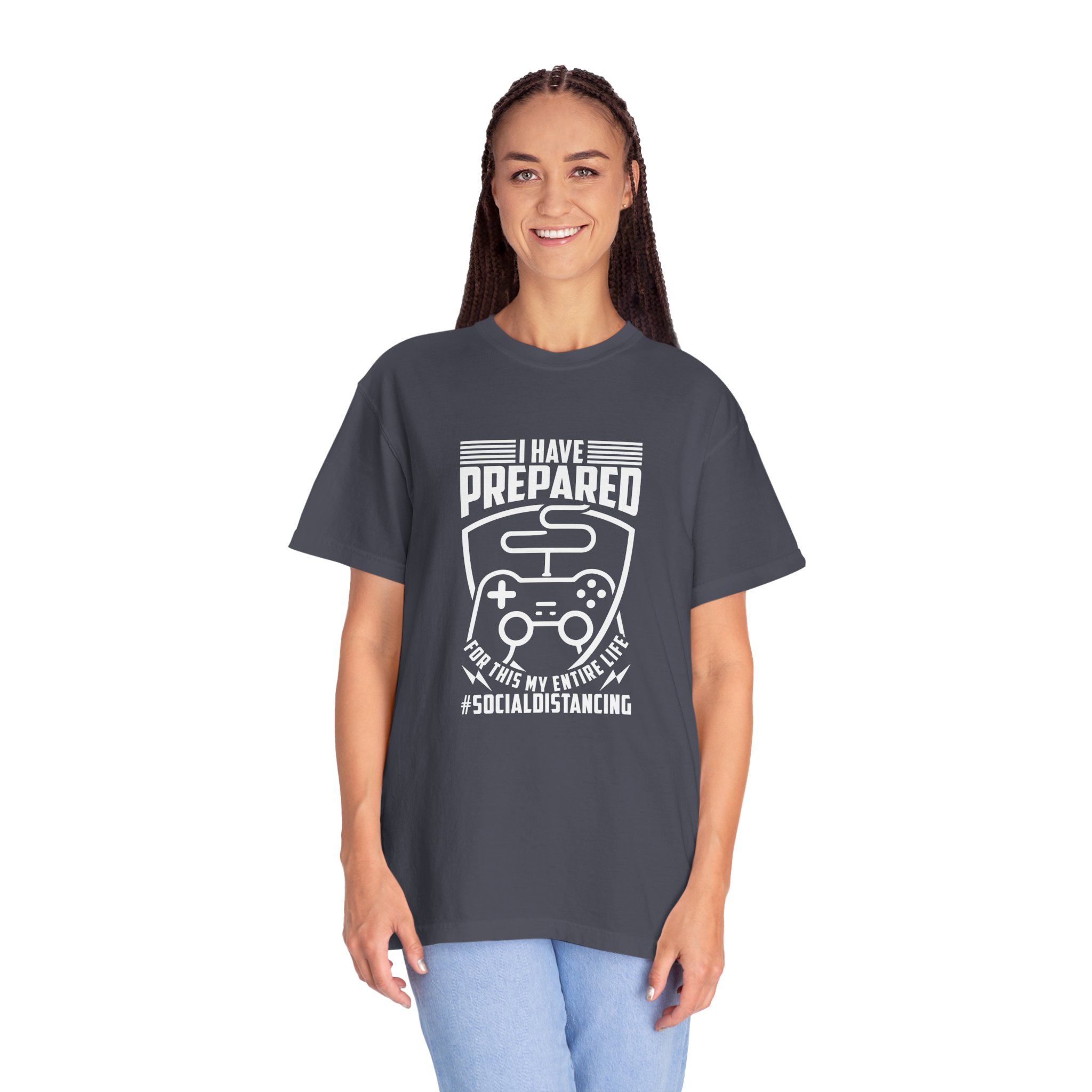 Gaming Social Distancing T-Shirt, Funny Gamer Tee, Gift for Gamers, Quarantine Humor Shirt, Video Game Apparel. - Image 19