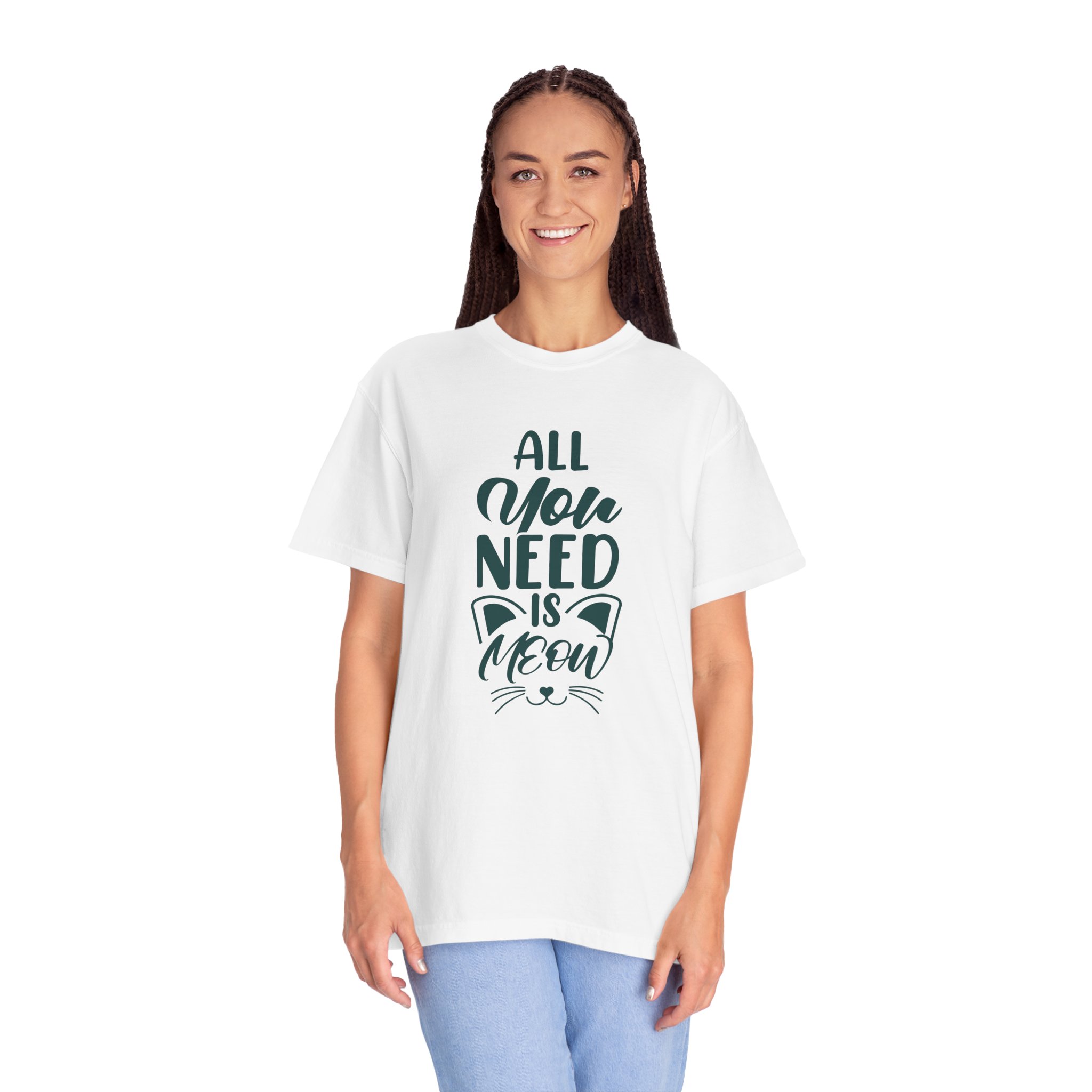 All You Need Is Meow T-Shirt – Cute Cat Lover Graphic Tee for Men & Women, Casual Everyday Wear & Perfect Gift Giving - Image 11