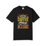 Trendy coffee lovers t-shirt with humorous design