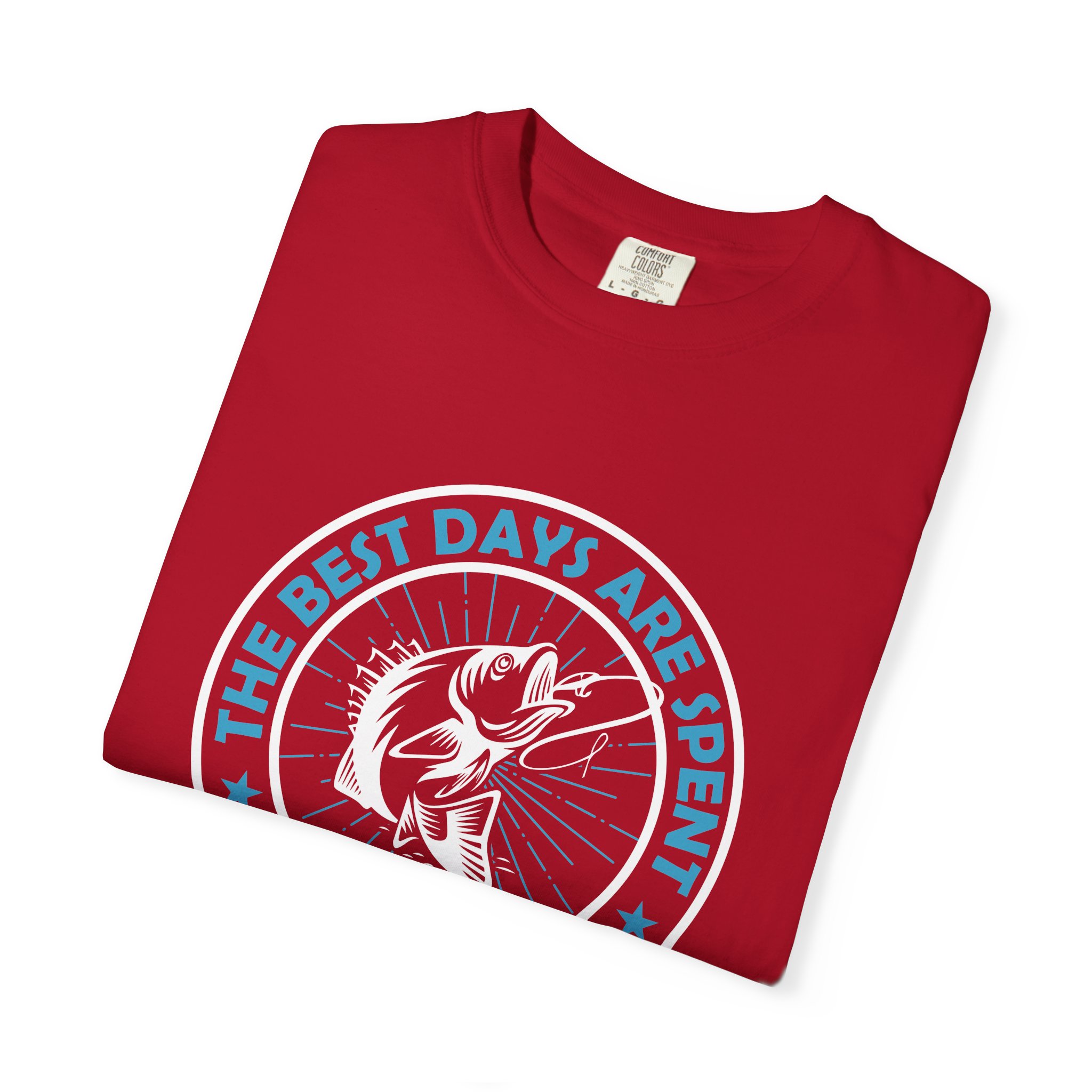 Fishing Enthusiast Garment-Dyed T-Shirt, Casual Wear, Gift for Dad, Outdoor Apparel, Eco-Friendly Fishing Shirt, Summer Fashion. - Image 47