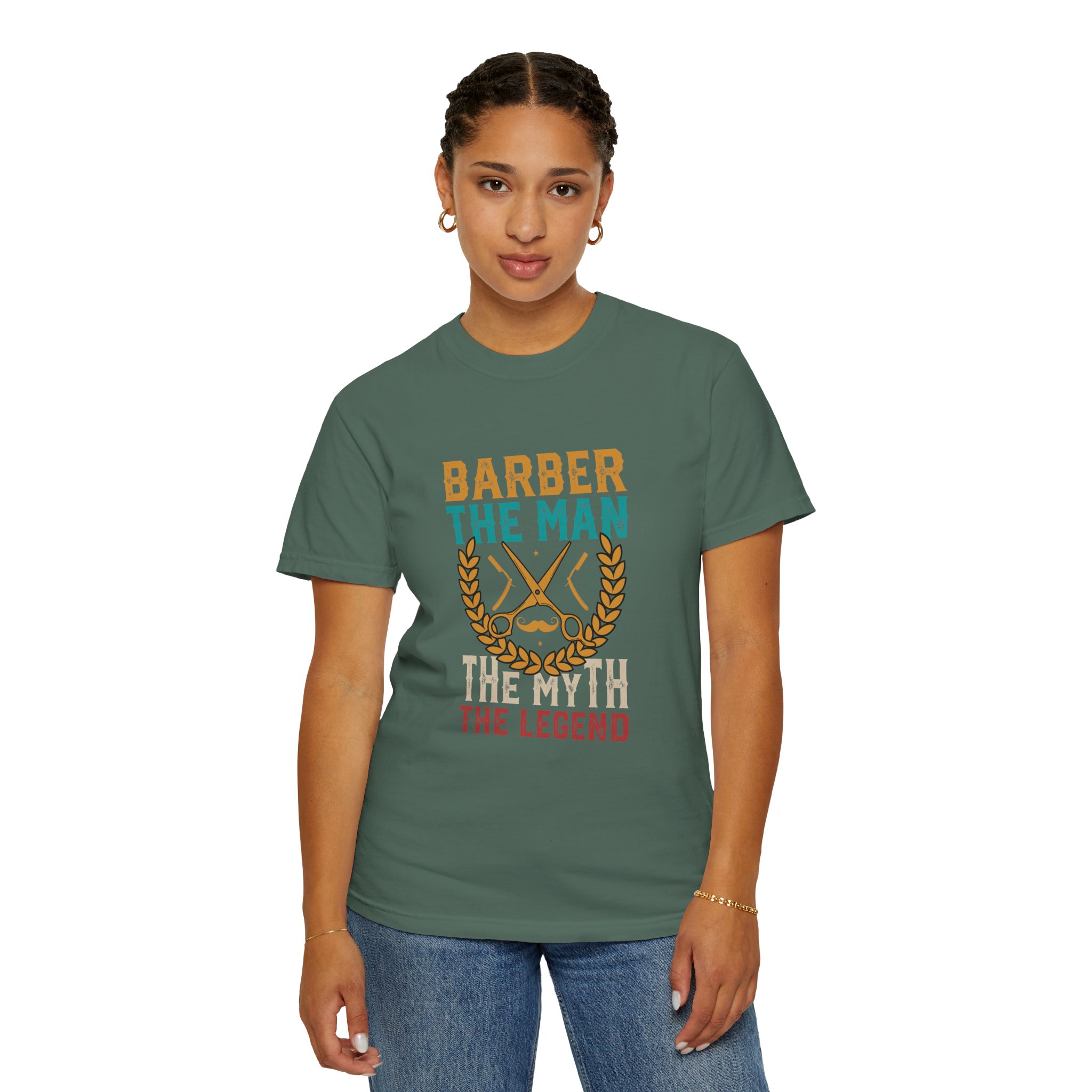 Barber Legend T-Shirt: Unisex Garment-Dyed Tee for Barbers, Father's Day Gift, Casual Wear, Barber Shop Apparel, Unique Gift Idea. - Image 20