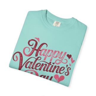 Happy Valentine’s Day Heart Script T-Shirt – Romantic Love Graphic Tee for Couples, Gift Giving & Festive Celebration. - Image 7