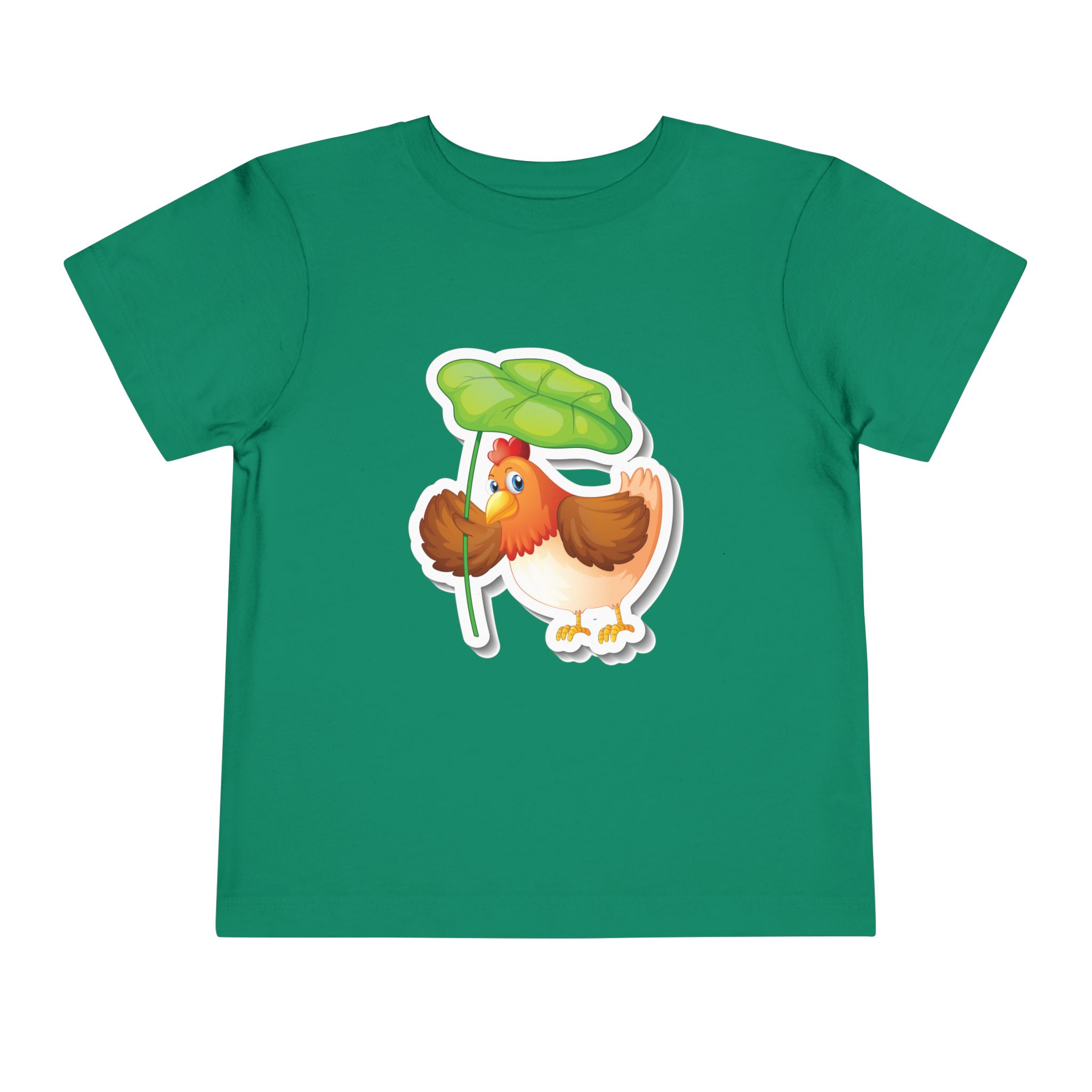 Cute Chick with Leaf Toddler T-Shirt – Adorable Baby Bird Graphic Tee for Kids, Boys & Girls. - Image 13