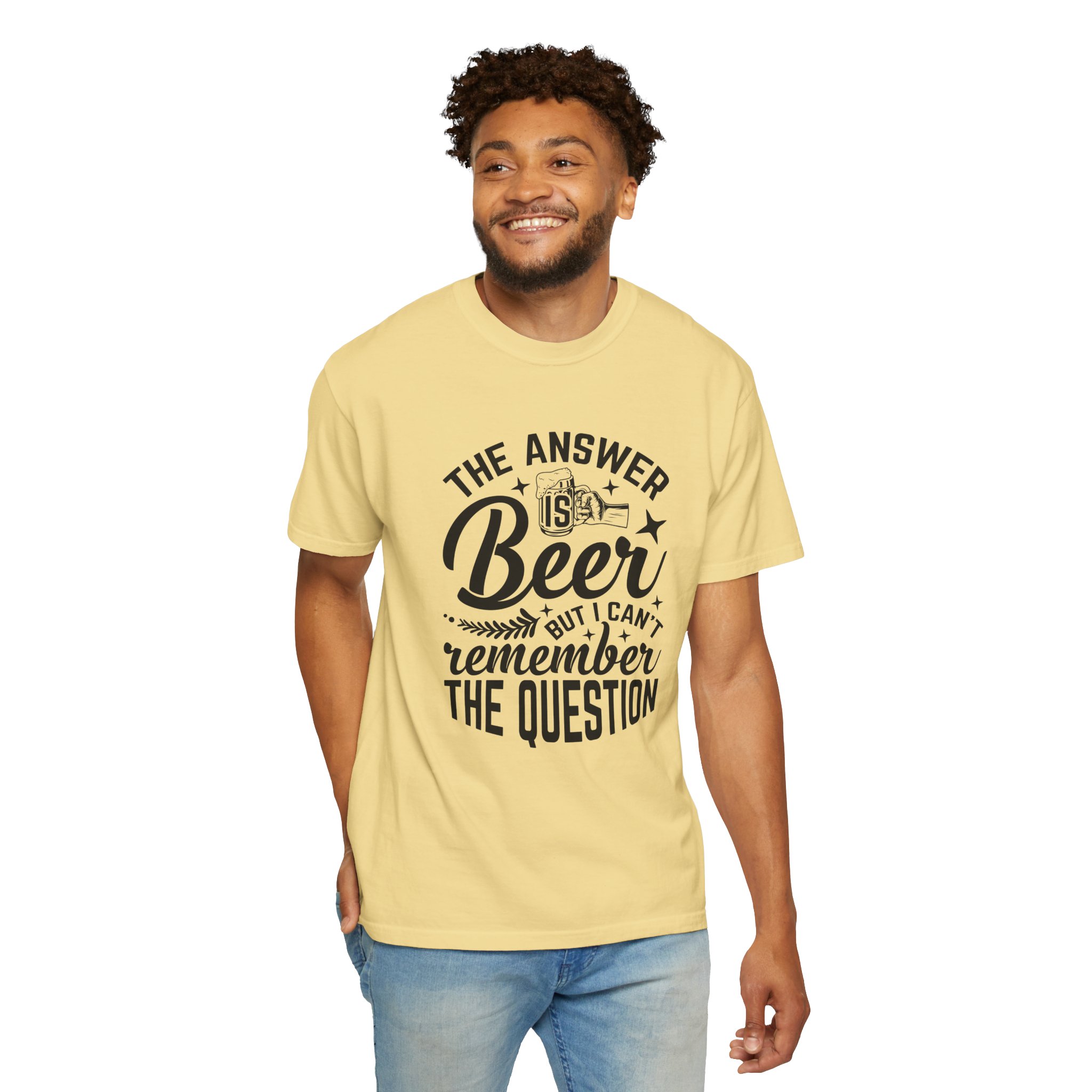 Funny Beer T-Shirt, The Answer is Beer Graphic Tee, Unisex Casual Wear, Gift for Beer Lovers, Birthday Present, Humor Clothing. - Image 30