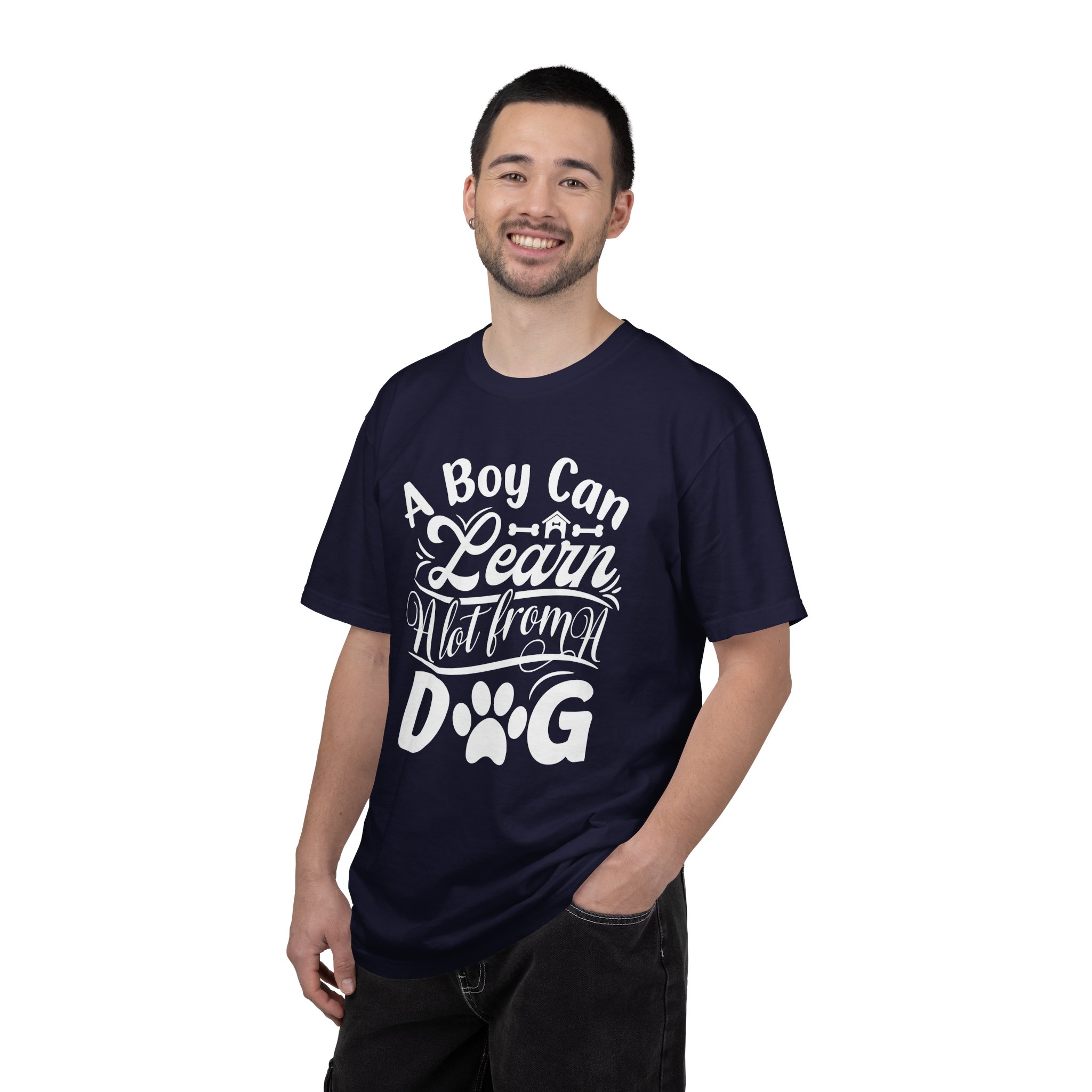 A Boy Can Learn a Lot From a Dog T-Shirt – Funny Dog Lover Tee for Boys & Dog Owners. - Image 18
