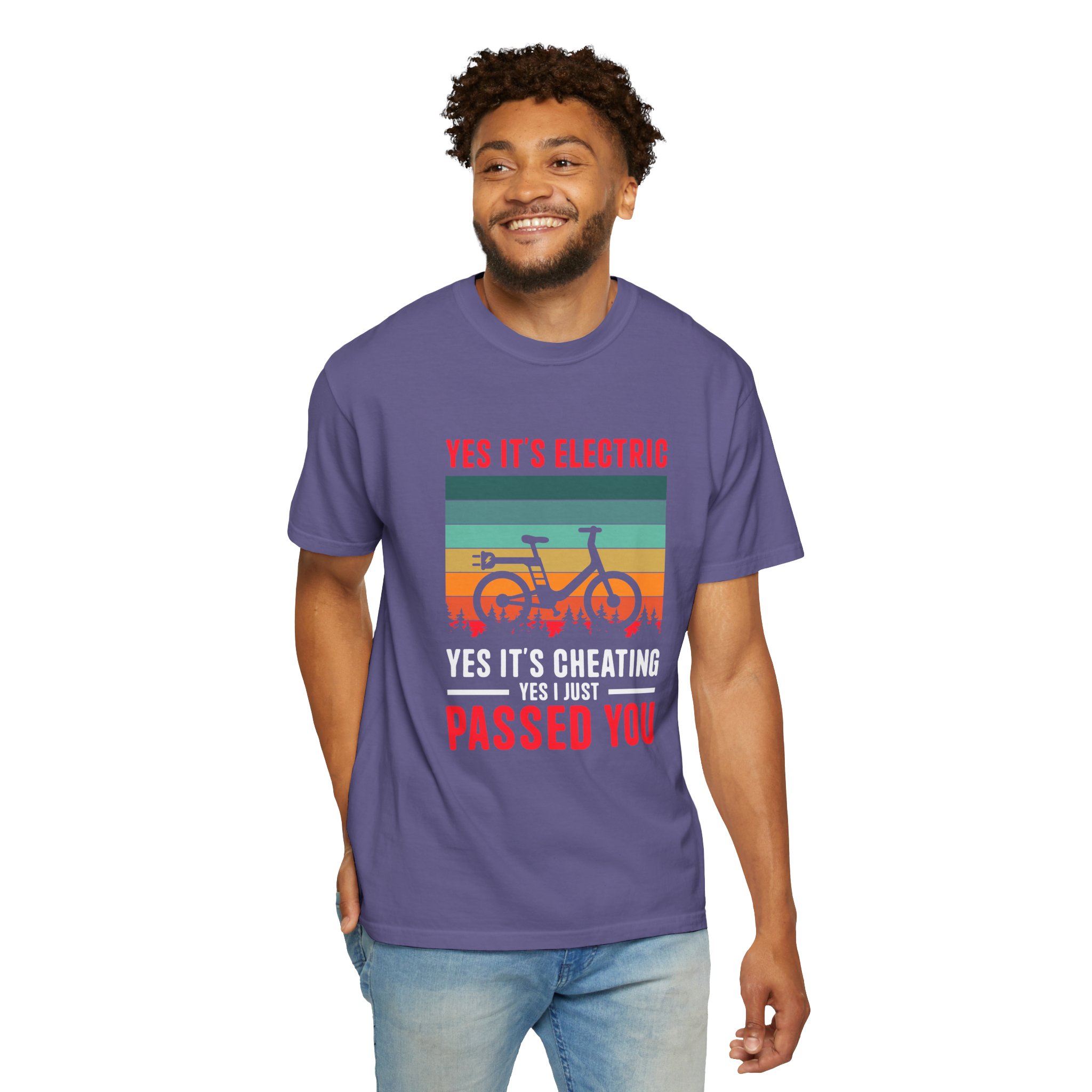 Electric Bike Humor T-Shirt - Perfect Gift for Cyclists, Casual Outfit, Sports Event, Cycling Enthusiasts. - Image 46