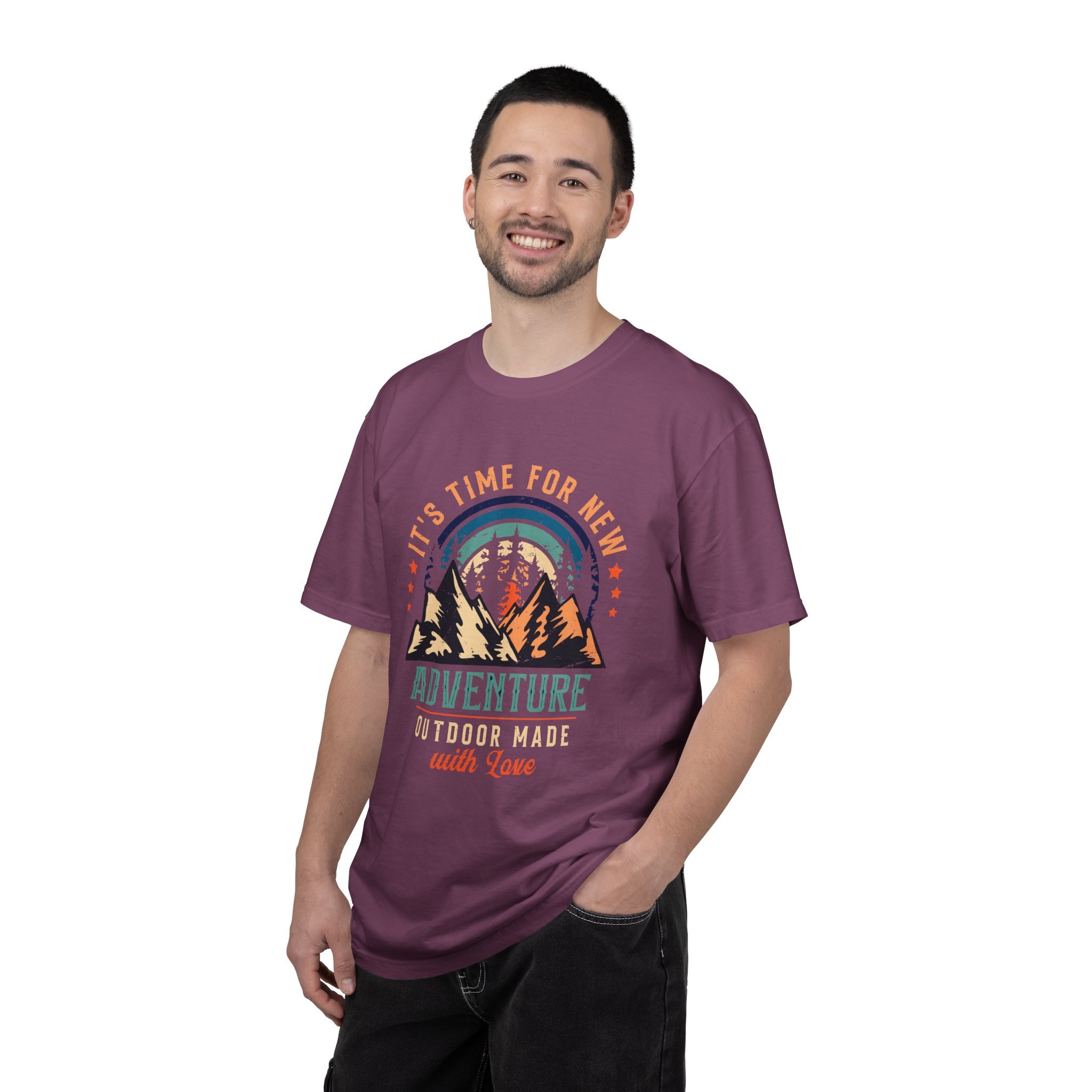 Adventure Awaits Unisex Garment-Dyed T-shirt, Perfect for Outdoor Lovers, Casual Wear, Vacation, Gifts for Adventurers. - Image 42