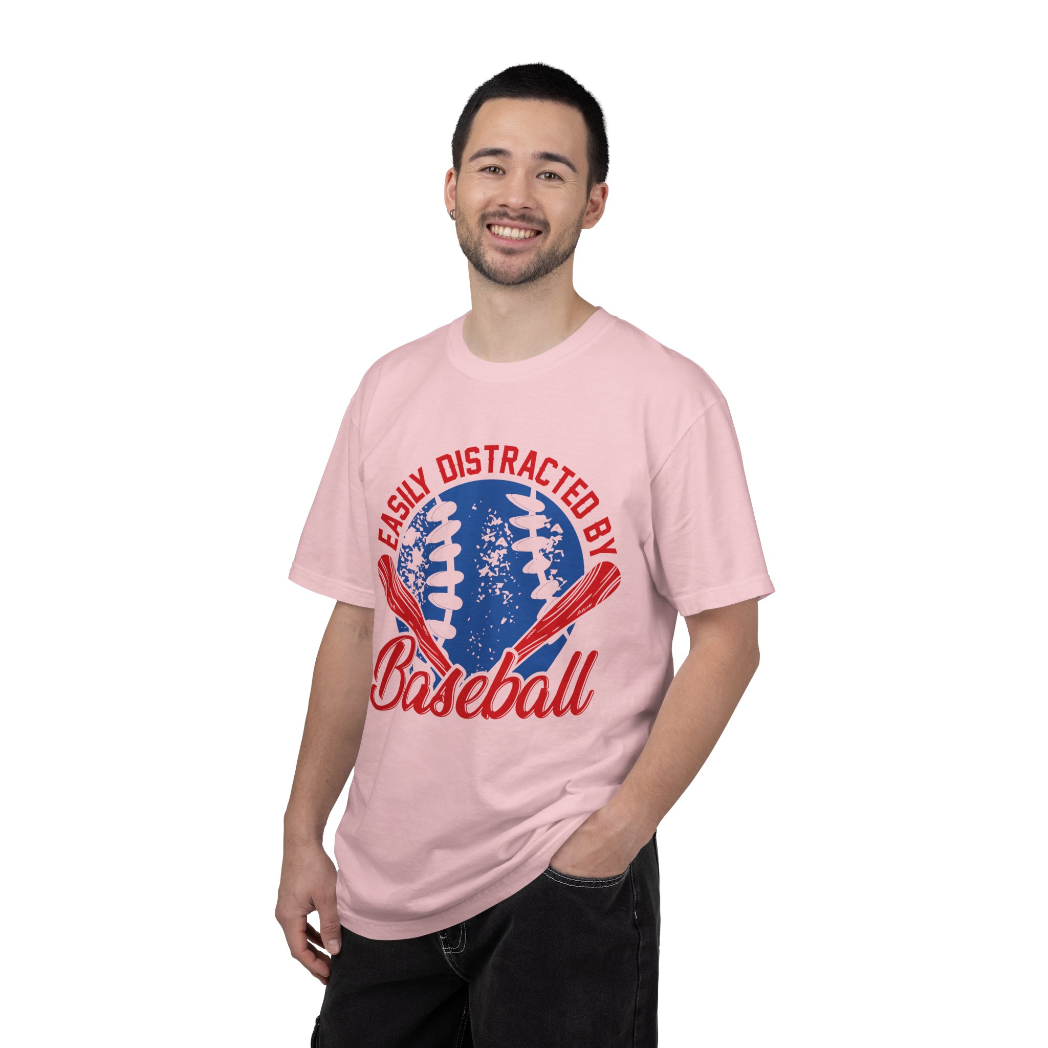 Unisex Baseball T-Shirt - Easily Distracted by Baseball, Sporty Tee, Gift for Baseball Lovers, Summer Wear, Casual Apparel. - Image 50
