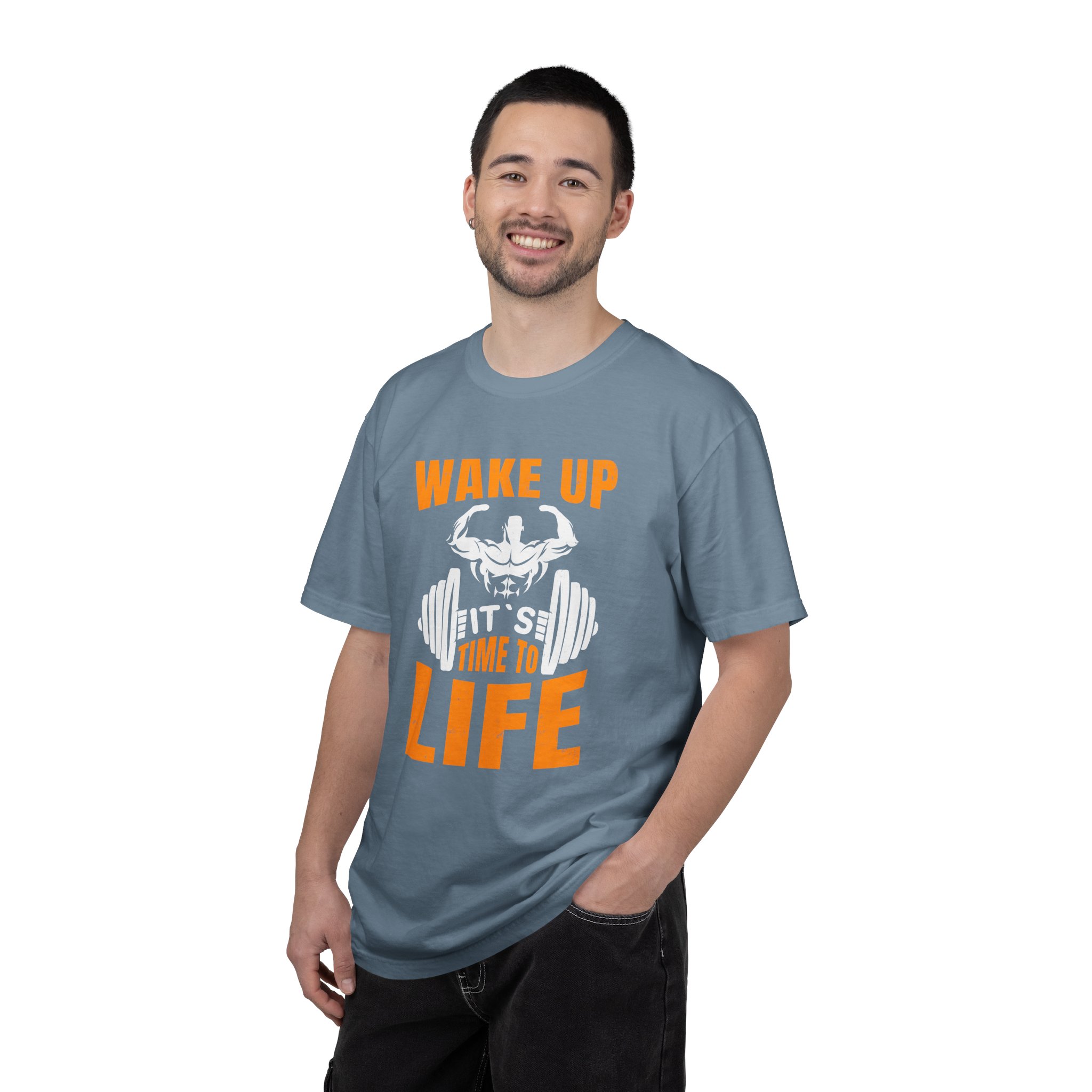b2 - 6.19 - Wake Up It’s Time to Lift T-Shirt – Motivational Weightlifting Graphic Tee for Early Grind, Strength & Gym Dedication. - Image 18