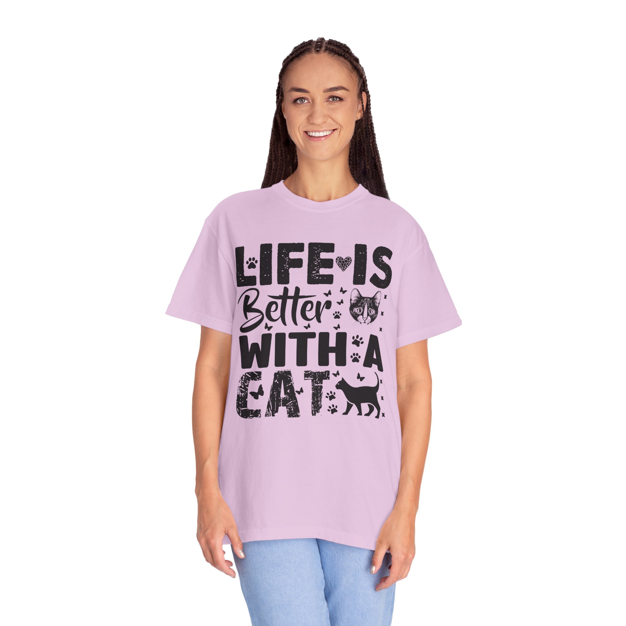 C - 5.18 - Life Is Better With A Cat lover T-Shirt. - Image 51