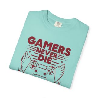 Retro Gaming Tshirt: Classic Arcade - Gamers Never Die They Just Respawn Unisex Tee - Image 47