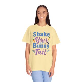 Cute bunny graphic T-shirt for Easter Fun - Shake Your Bunny Tail T-Shirt - Image 19