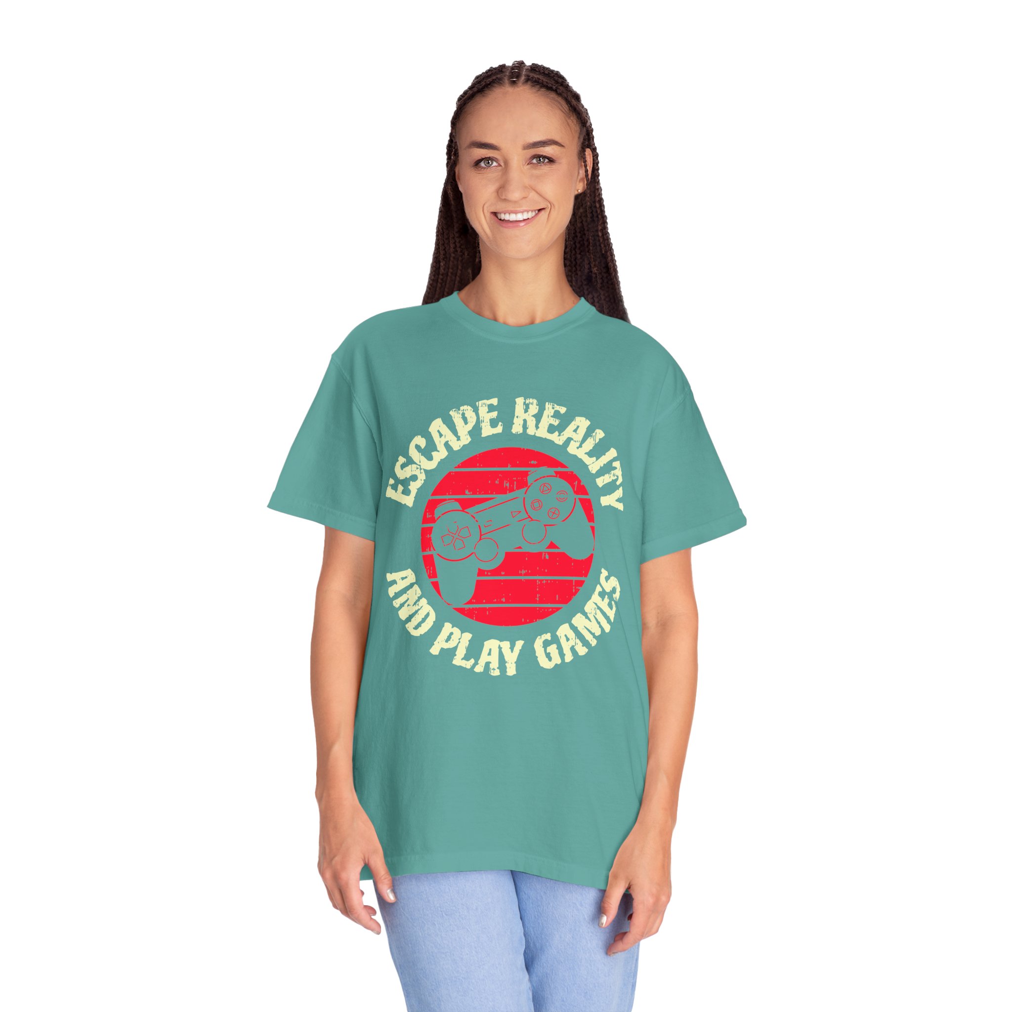 Escape Reality and Play Games T-Shirt – Funny Gamer Graphic Tee for Video Game Lovers, Gamers & Gaming Enthusiasts. - Image 19
