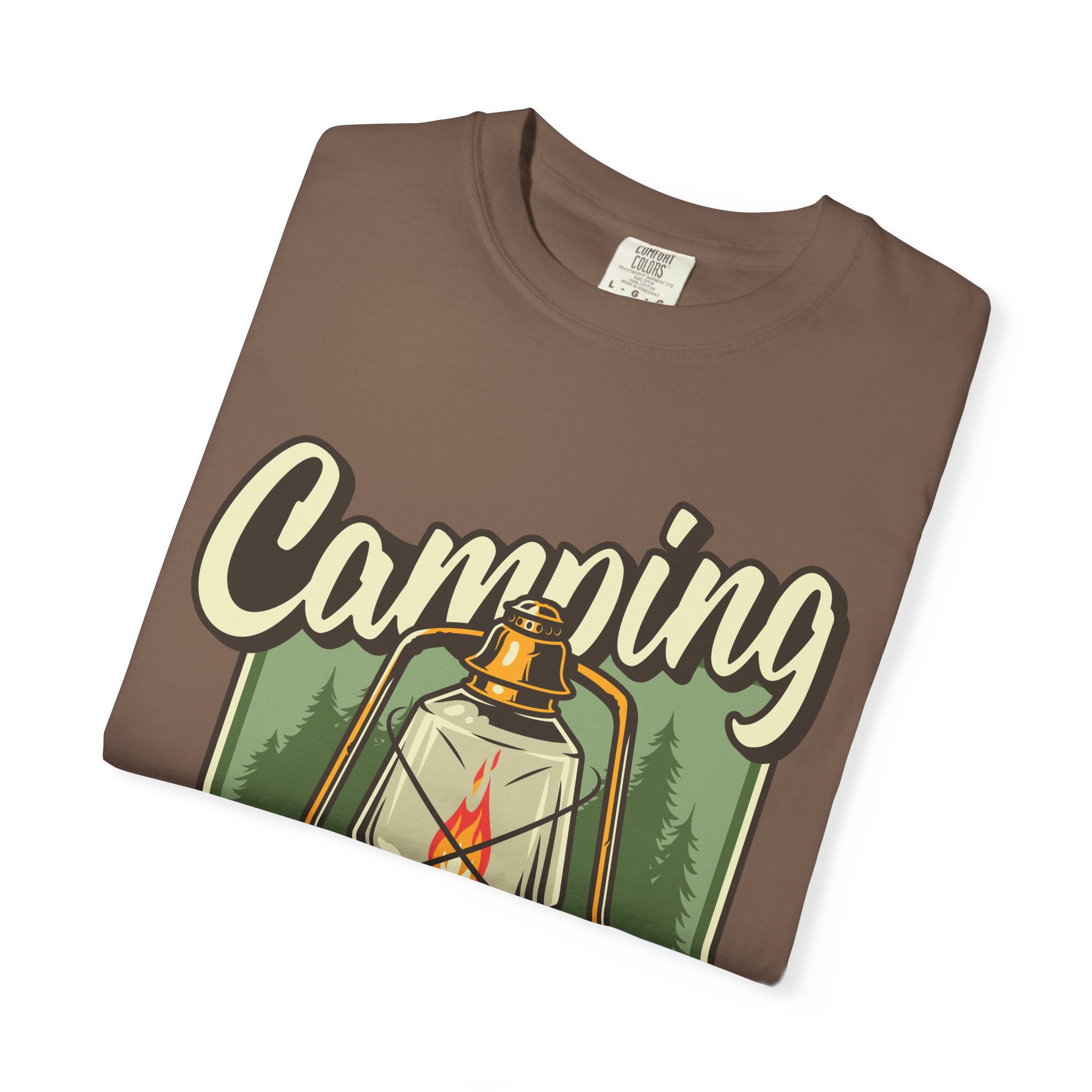 Camping Lantern T-Shirt – Vintage Camp Graphic Tee for Outdoor Lovers, Fun Adventure Wear & Perfect Gift Giving. - Image 15