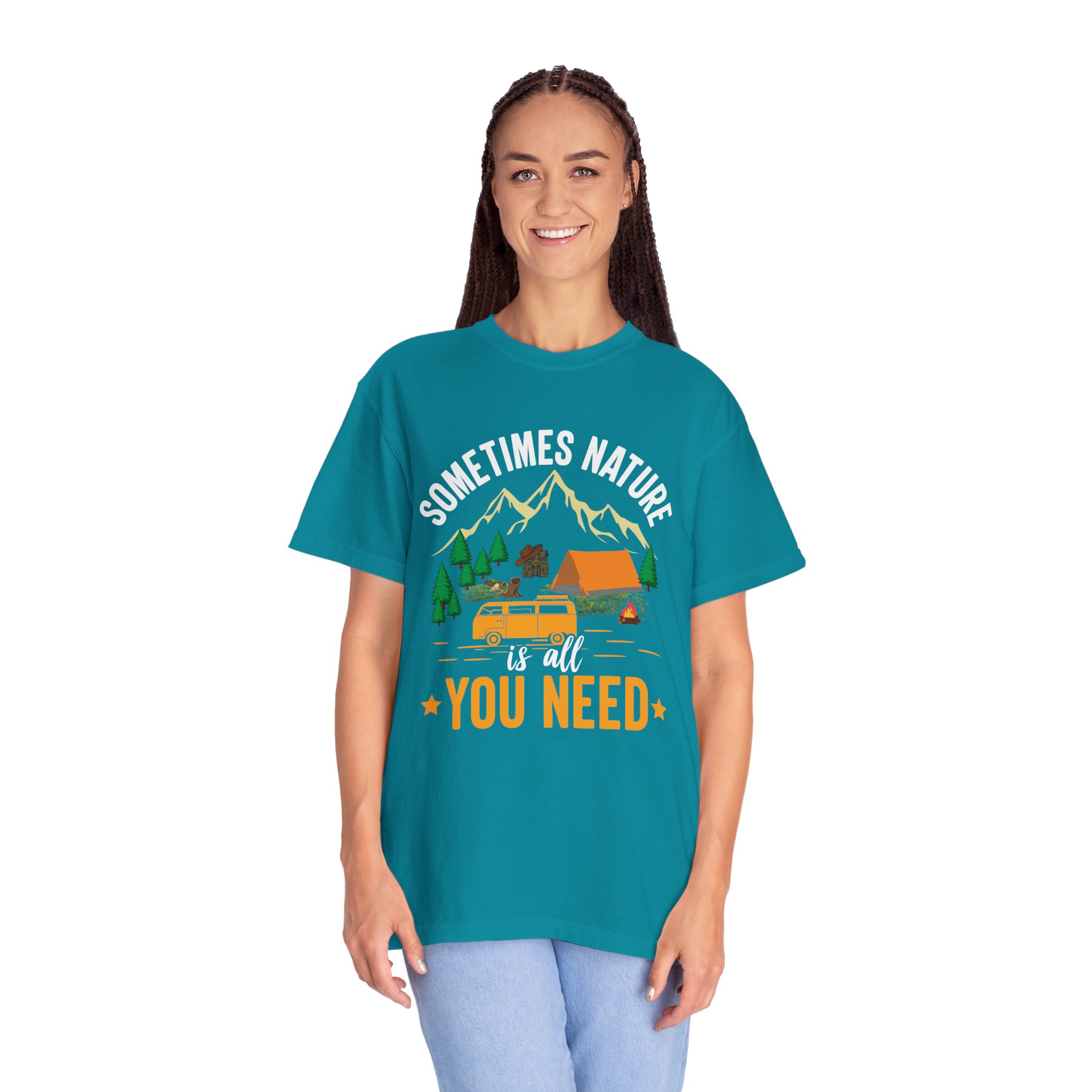 Adventure Awaits Unisex T-Shirt - Perfect for Camping, Nature Lovers, Outdoor Enthusiasts, Summer Festivals, Unique Gift Idea. - Image 27