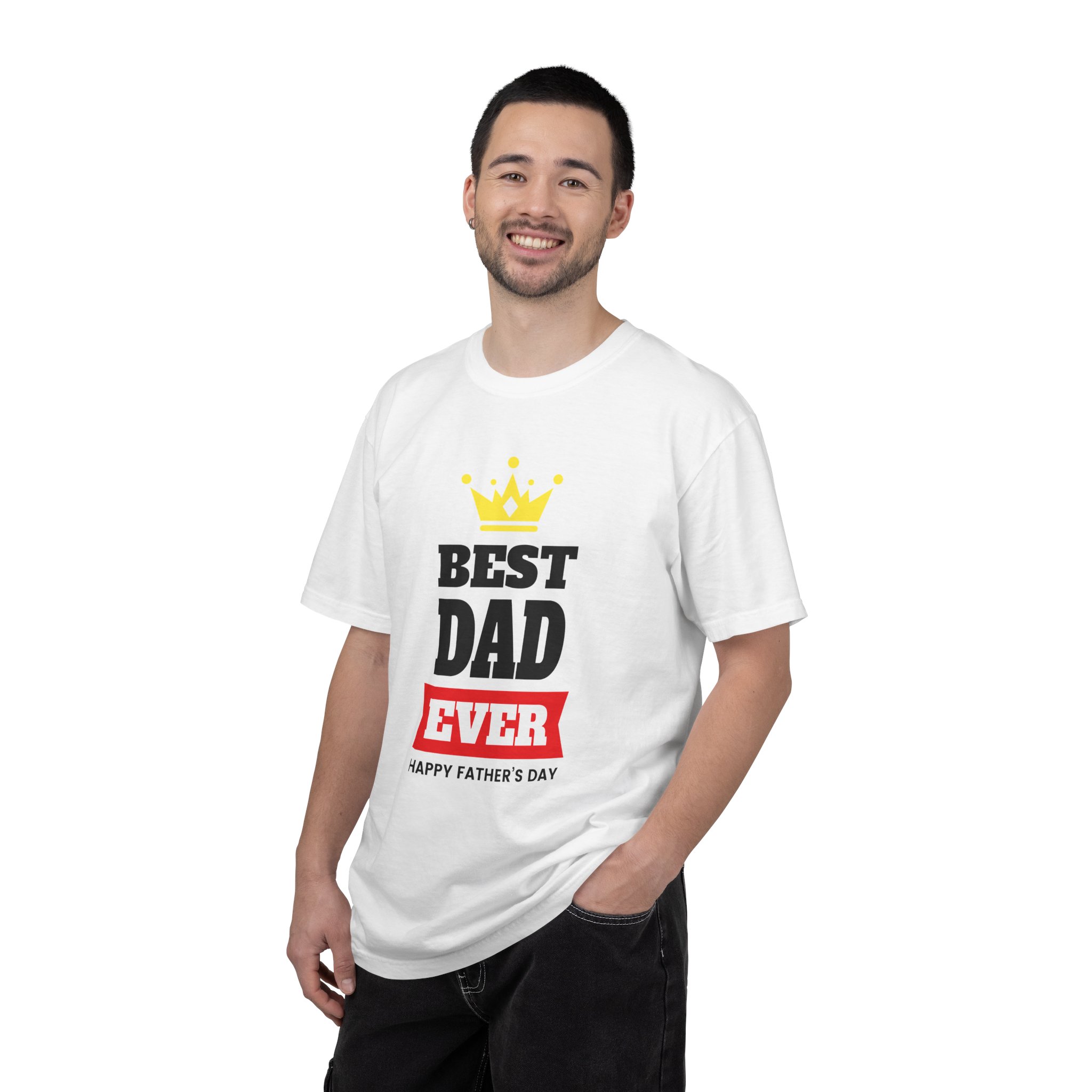 Best Dad Ever T-shirt for Father's Day, Unisex Garment-Dyed Tee, Perfect Gift for Dads, Celebrate Fatherhood, Casual Wear. - Image 2