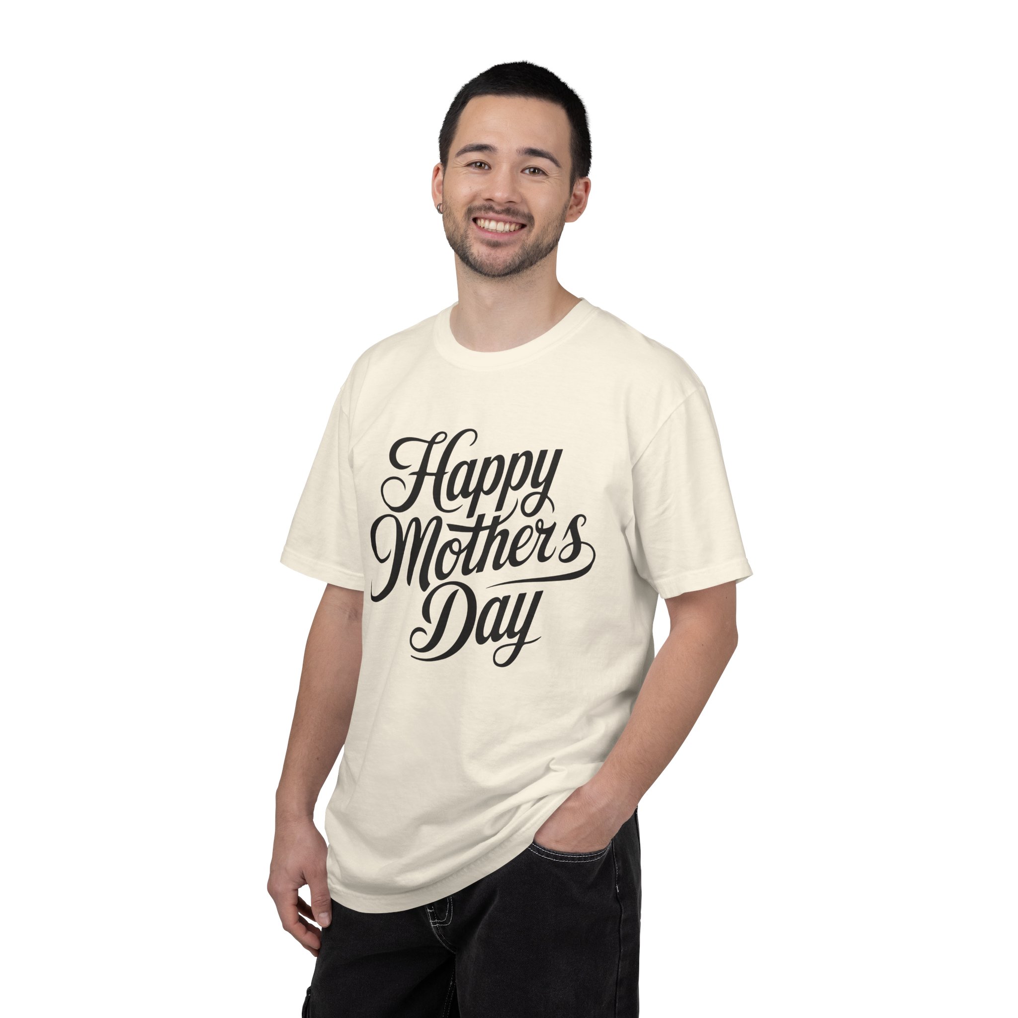 Happy Mother’s Day Script Mom Gift T-Shirt – Cute Love Graphic Tee for Moms, Perfect Gift Giving & Special Celebration Wear. - Image 10
