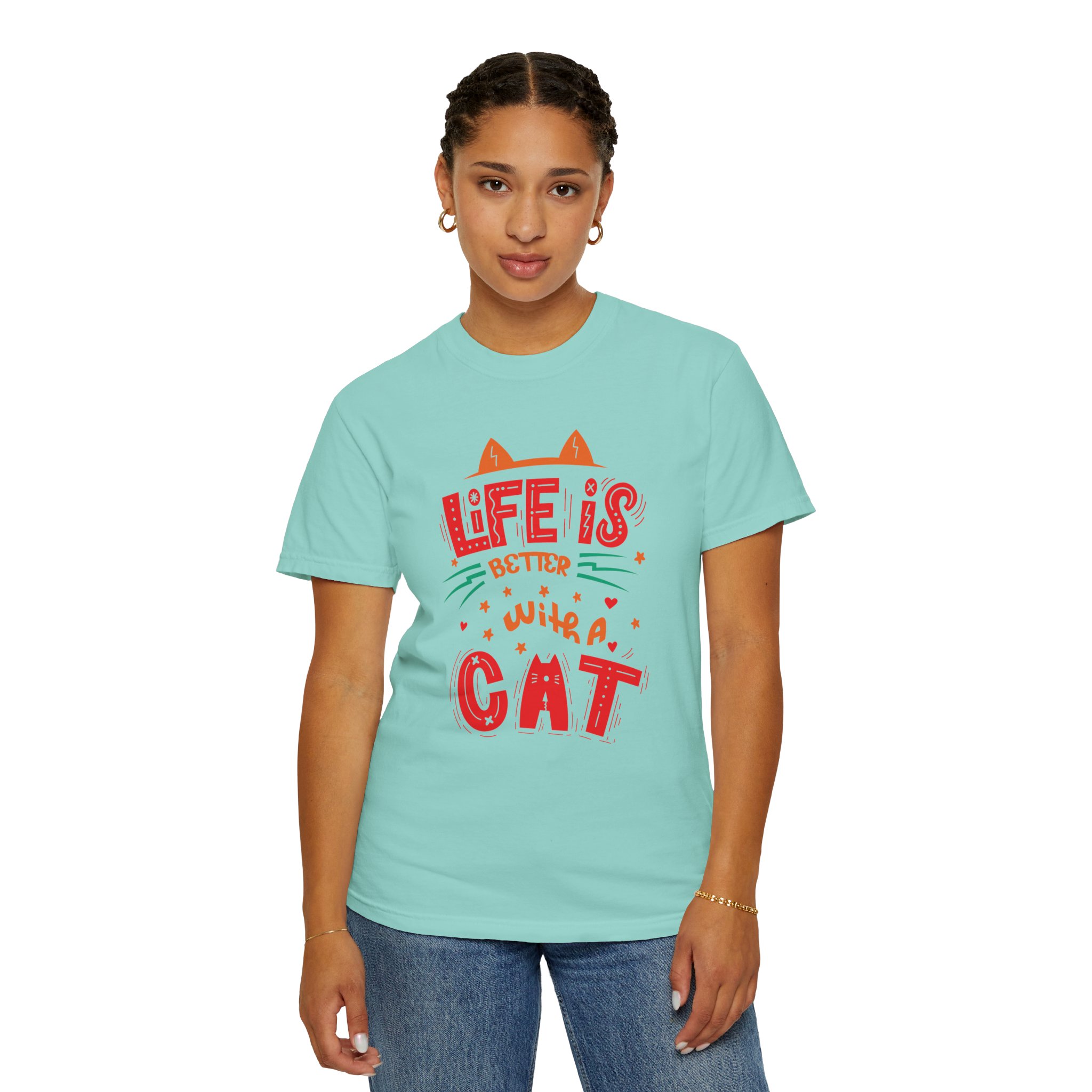 b2 - 5.15 - Life Is Better With a Cat T-Shirt – Cute Cat Lover Graphic Tee for Cozy Vibes & Everyday Happiness. - Image 28