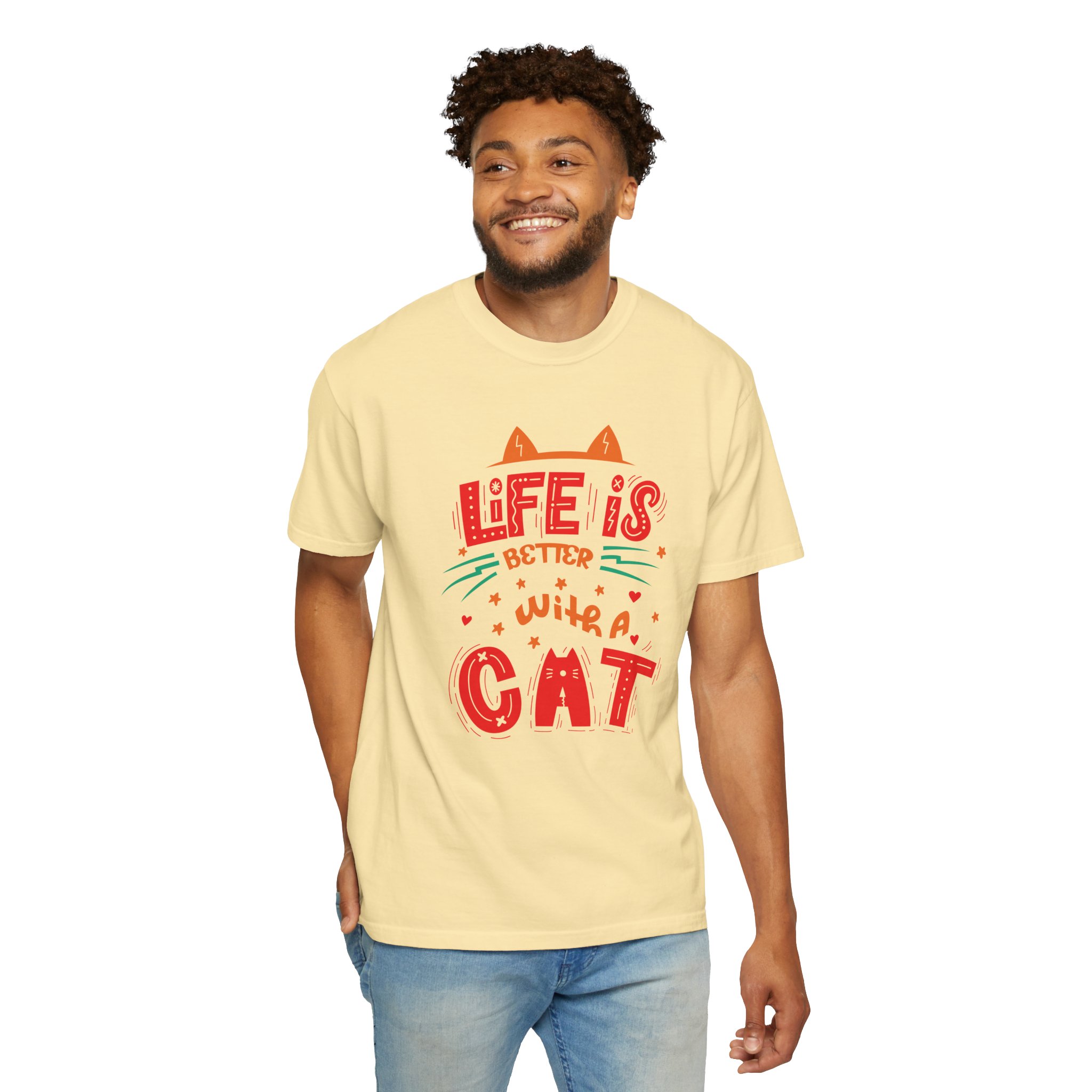 b2 - 5.15 - Life Is Better With a Cat T-Shirt – Cute Cat Lover Graphic Tee for Cozy Vibes & Everyday Happiness. - Image 22
