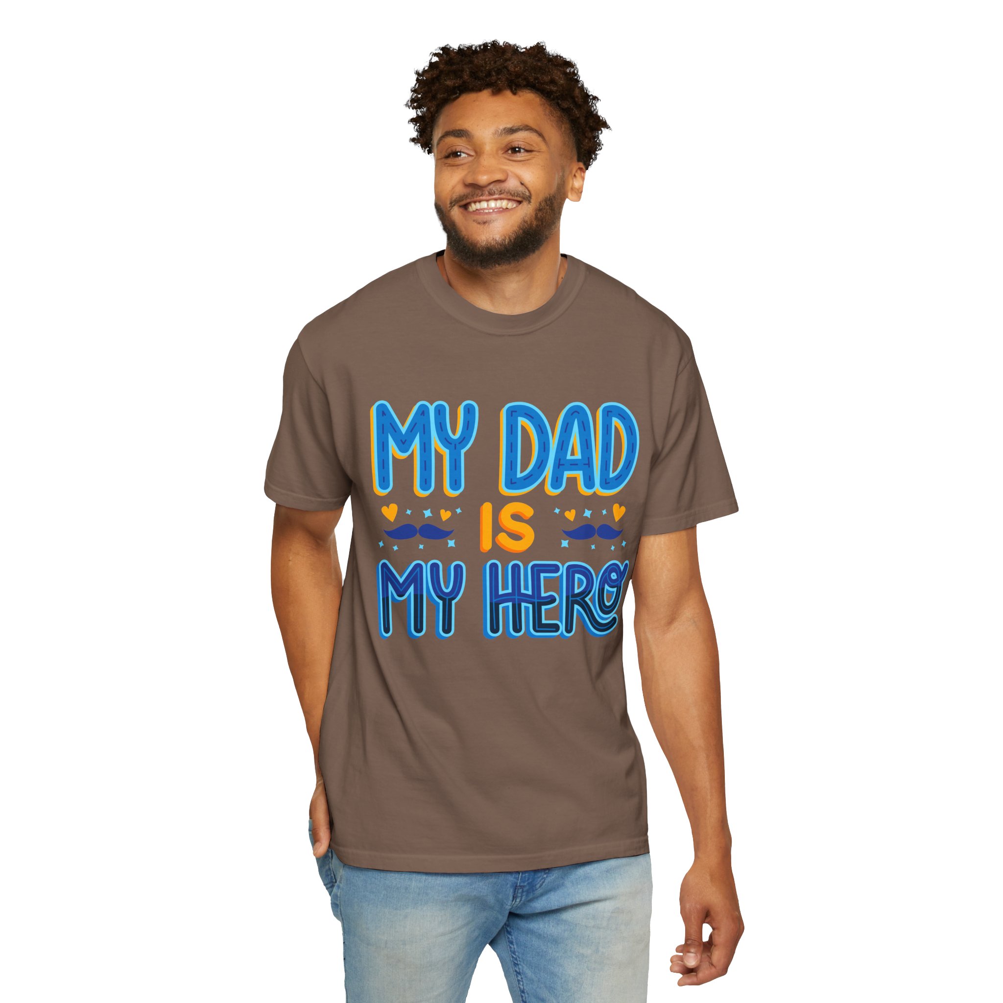 My Dad is My Hero Garment-Dyed T-shirt, Father's Day Gift, Unisex Tee, Dad Appreciation, Casual Wear, Birthday Present. - Image 22