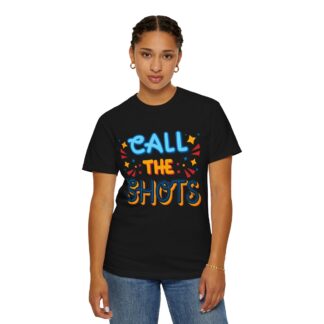 Vintage Funny Tshirt - Call the Shots - Unisex Tee - Image 44