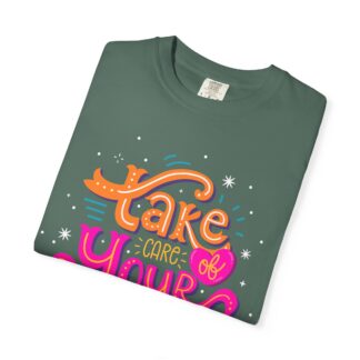 Stay positive tshirt for Self-Care & Wellness - Take Care of Yourself Unisex Tee - Image 23