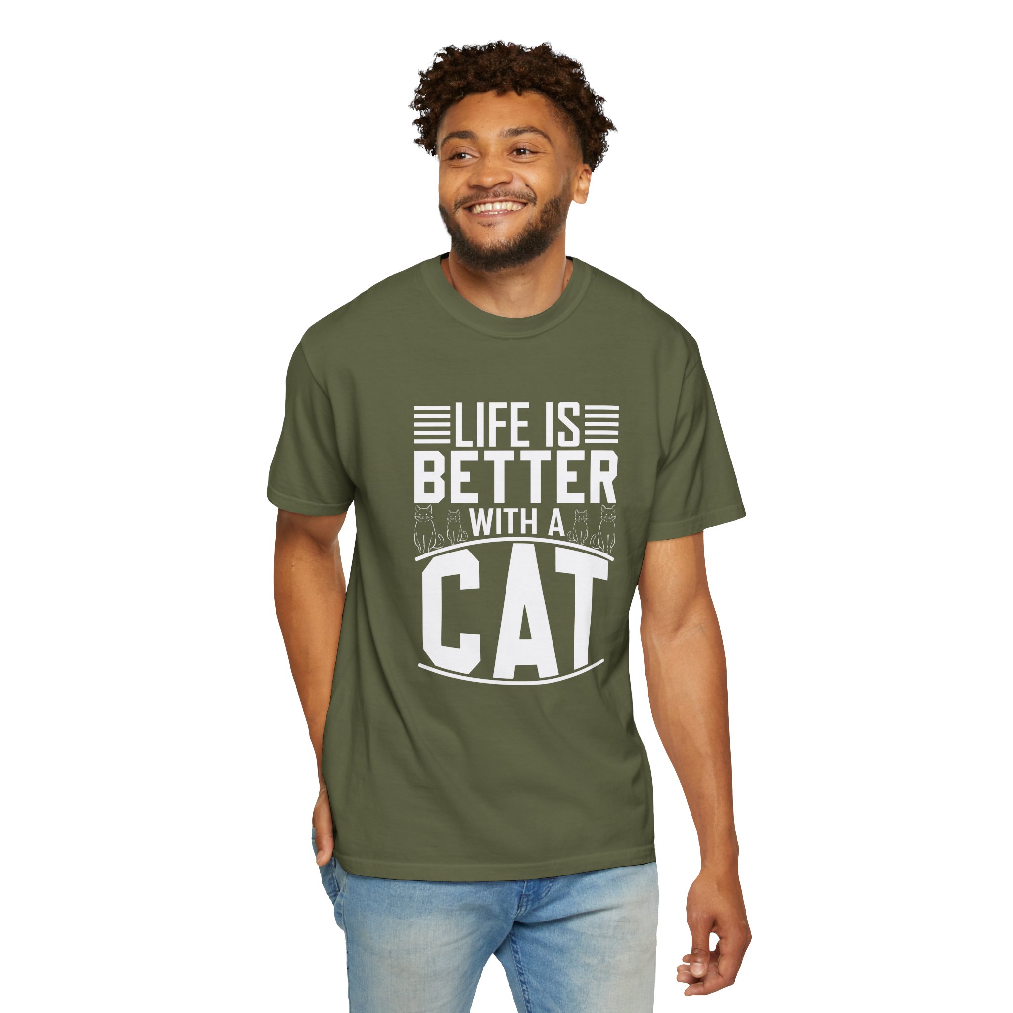 b2 - 5.19 - Life Is Better With a Cat T-Shirt – Cute Cat Lover Graphic Tee for Cozy Vibes & Everyday Happiness. - Image 14