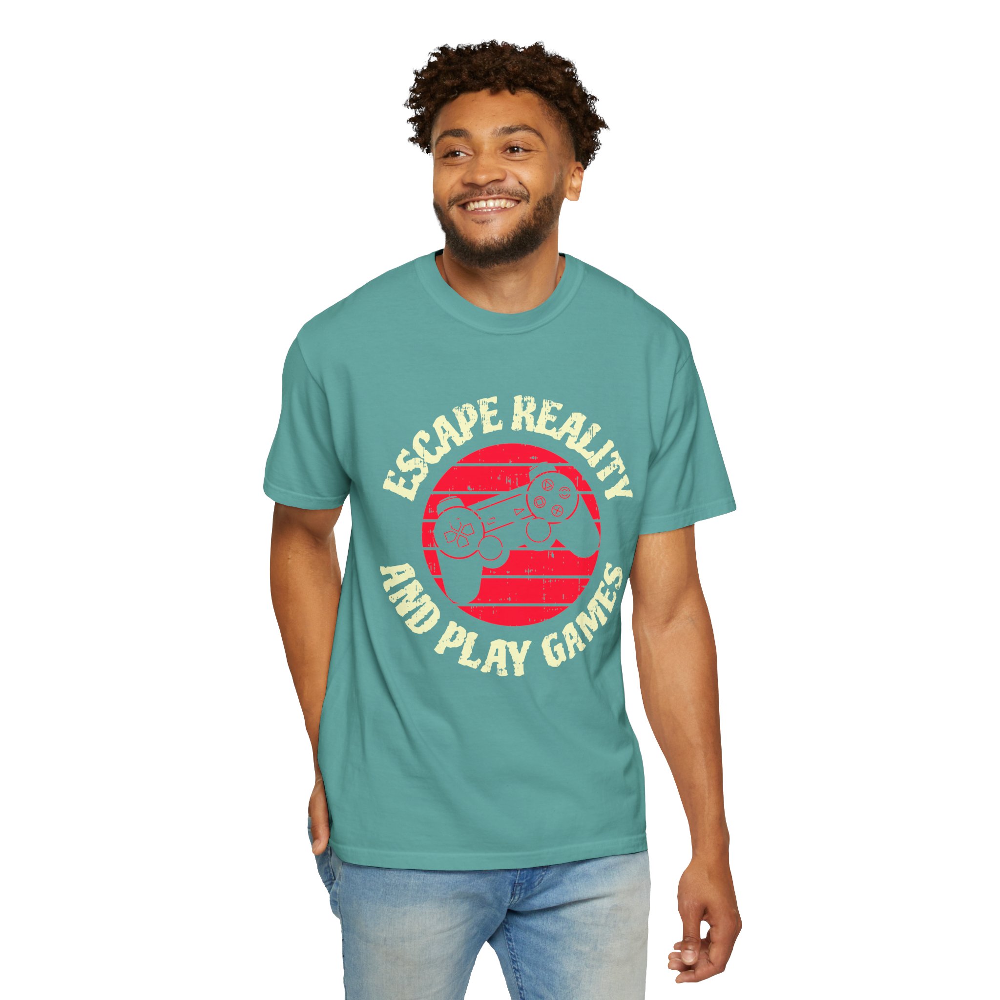 Escape Reality and Play Games T-Shirt – Funny Gamer Graphic Tee for Video Game Lovers, Gamers & Gaming Enthusiasts. - Image 22