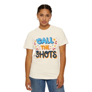 Vintage Funny Tshirt - Call the Shots - Unisex Tee - Image 12