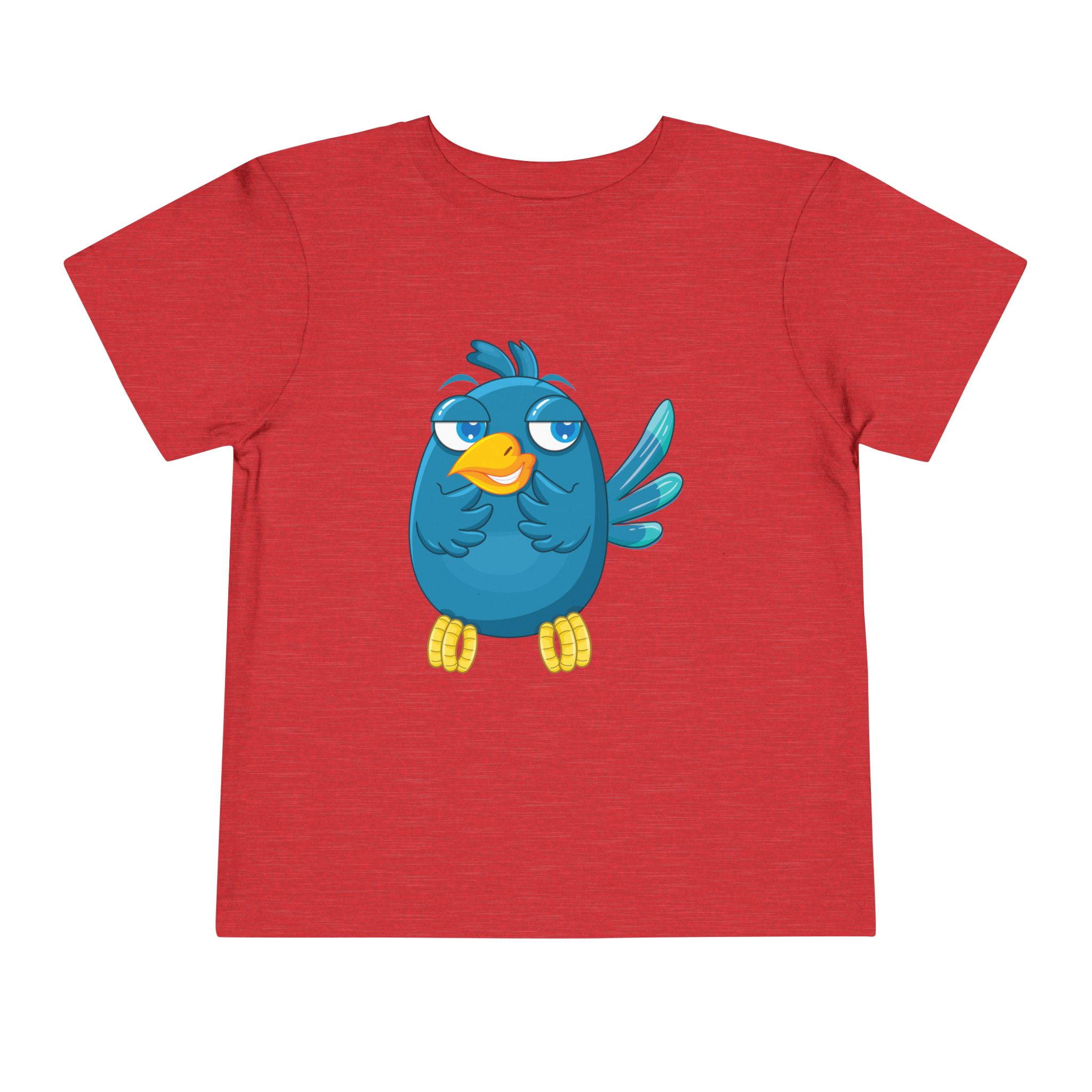 Cute Blue Cartoon Bird Toddler T-Shirt – Adorable Animal Graphic Tee for Kids, Boys & Girls. - Image 25