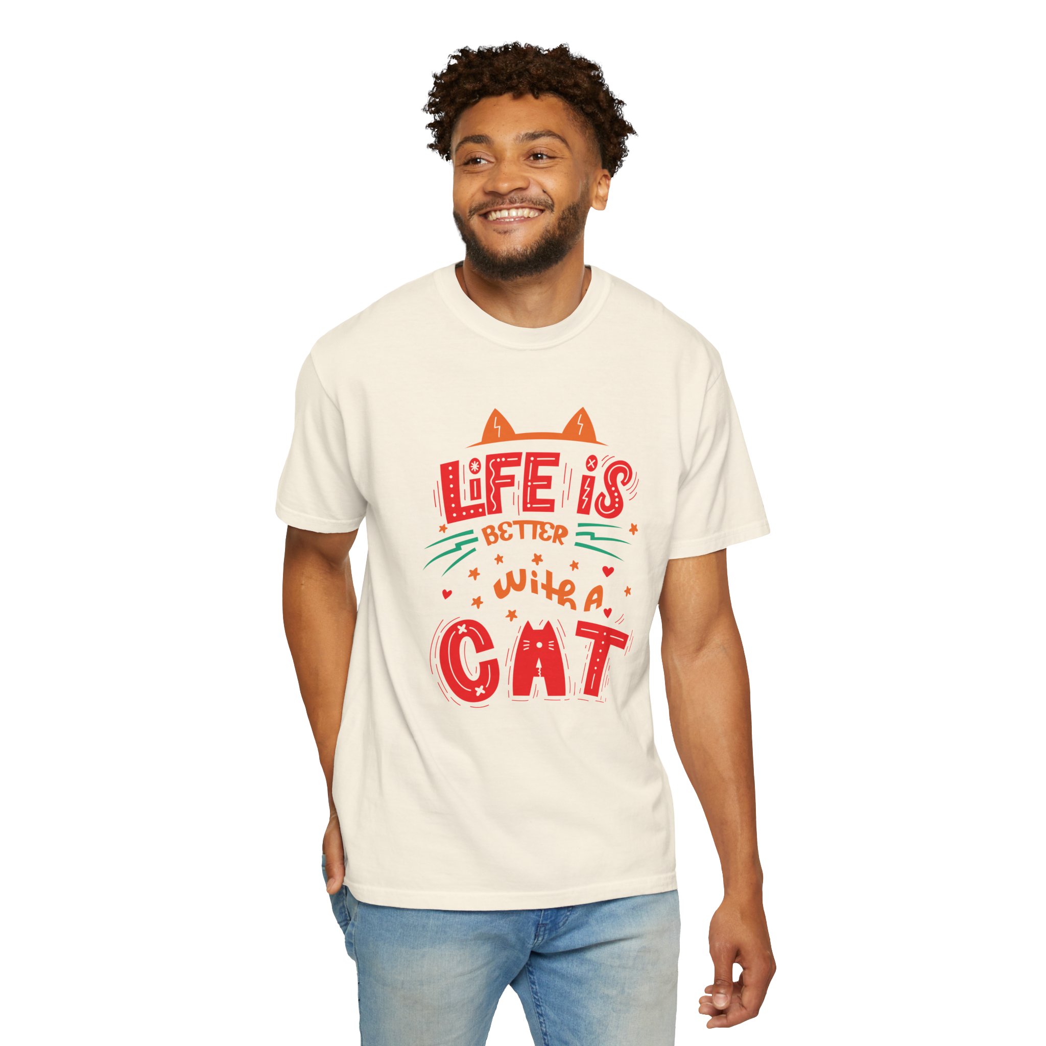 b2 - 5.15 - Life Is Better With a Cat T-Shirt – Cute Cat Lover Graphic Tee for Cozy Vibes & Everyday Happiness. - Image 14