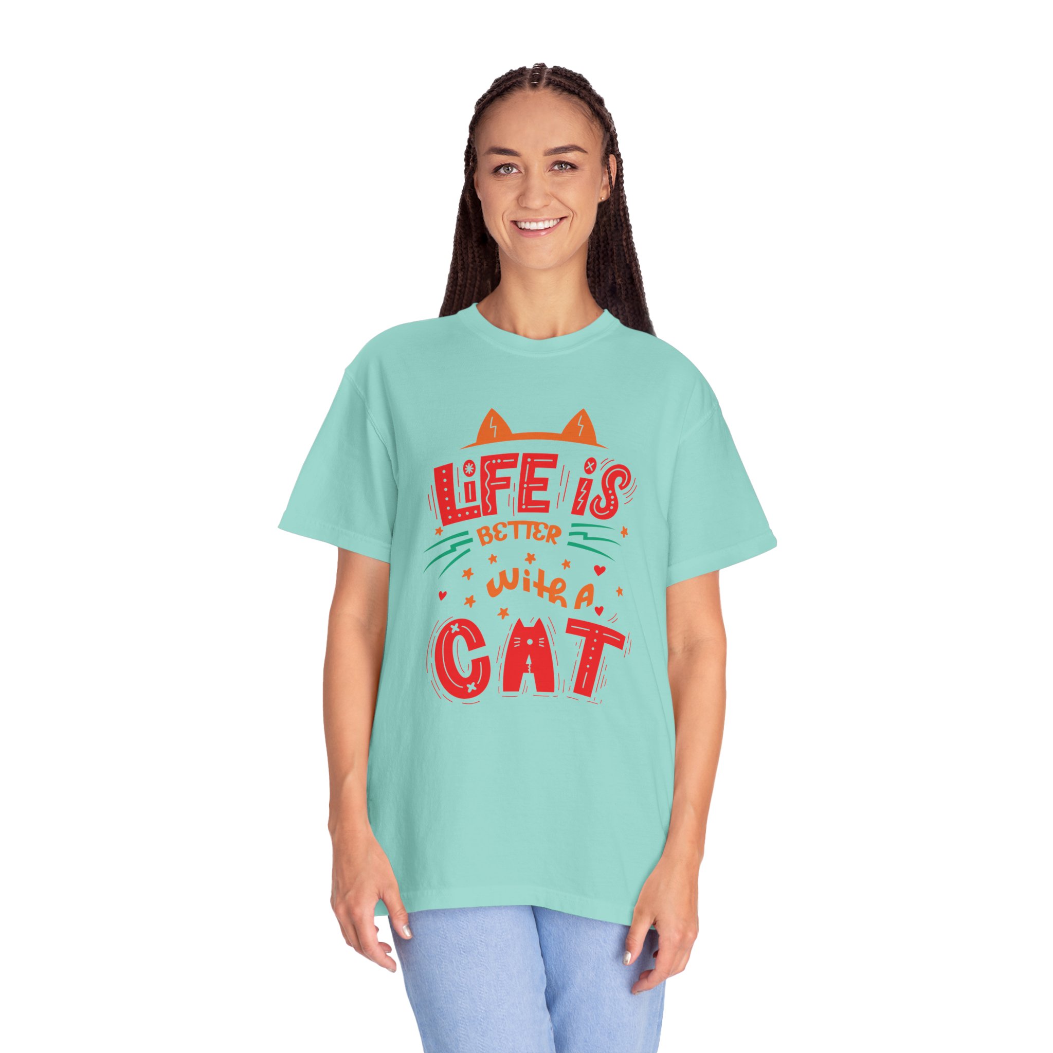 b2 - 5.15 - Life Is Better With a Cat T-Shirt – Cute Cat Lover Graphic Tee for Cozy Vibes & Everyday Happiness. - Image 27