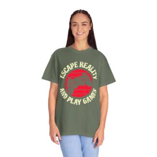 Funny Gaming Tshirts - Escape Reality and Play Games Unisex Tee - Image 11