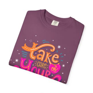 Stay positive tshirt for Self-Care & Wellness - Take Care of Yourself Unisex Tee - Image 55