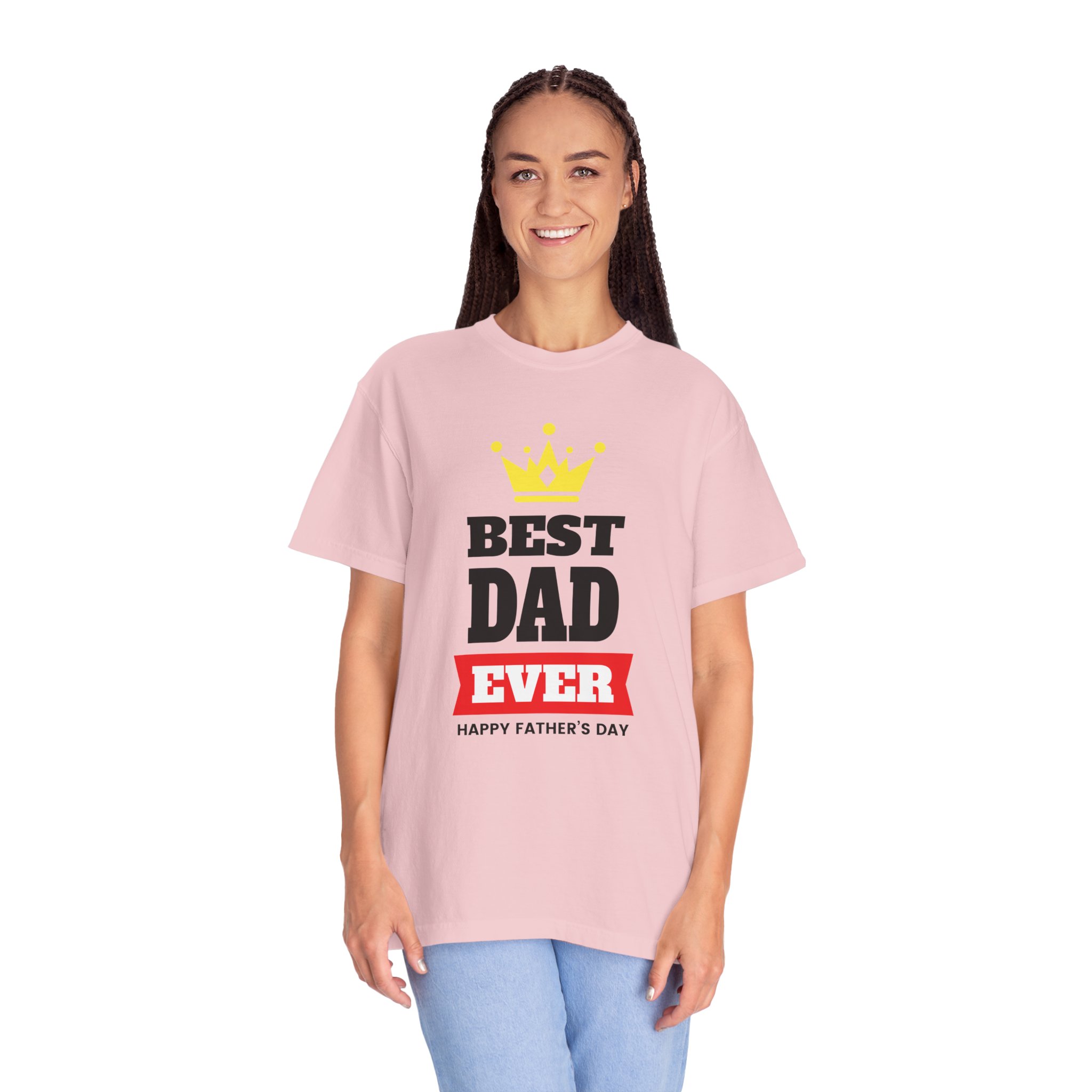 Best Dad Ever T-shirt for Father's Day, Unisex Garment-Dyed Tee, Perfect Gift for Dads, Celebrate Fatherhood, Casual Wear. - Image 51