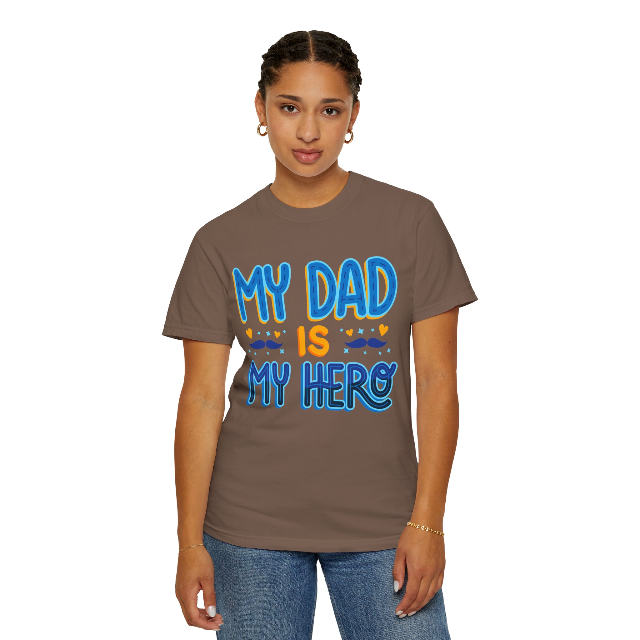 My Dad is My Hero Garment-Dyed T-shirt, Father's Day Gift, Unisex Tee, Dad Appreciation, Casual Wear, Birthday Present. - Image 20