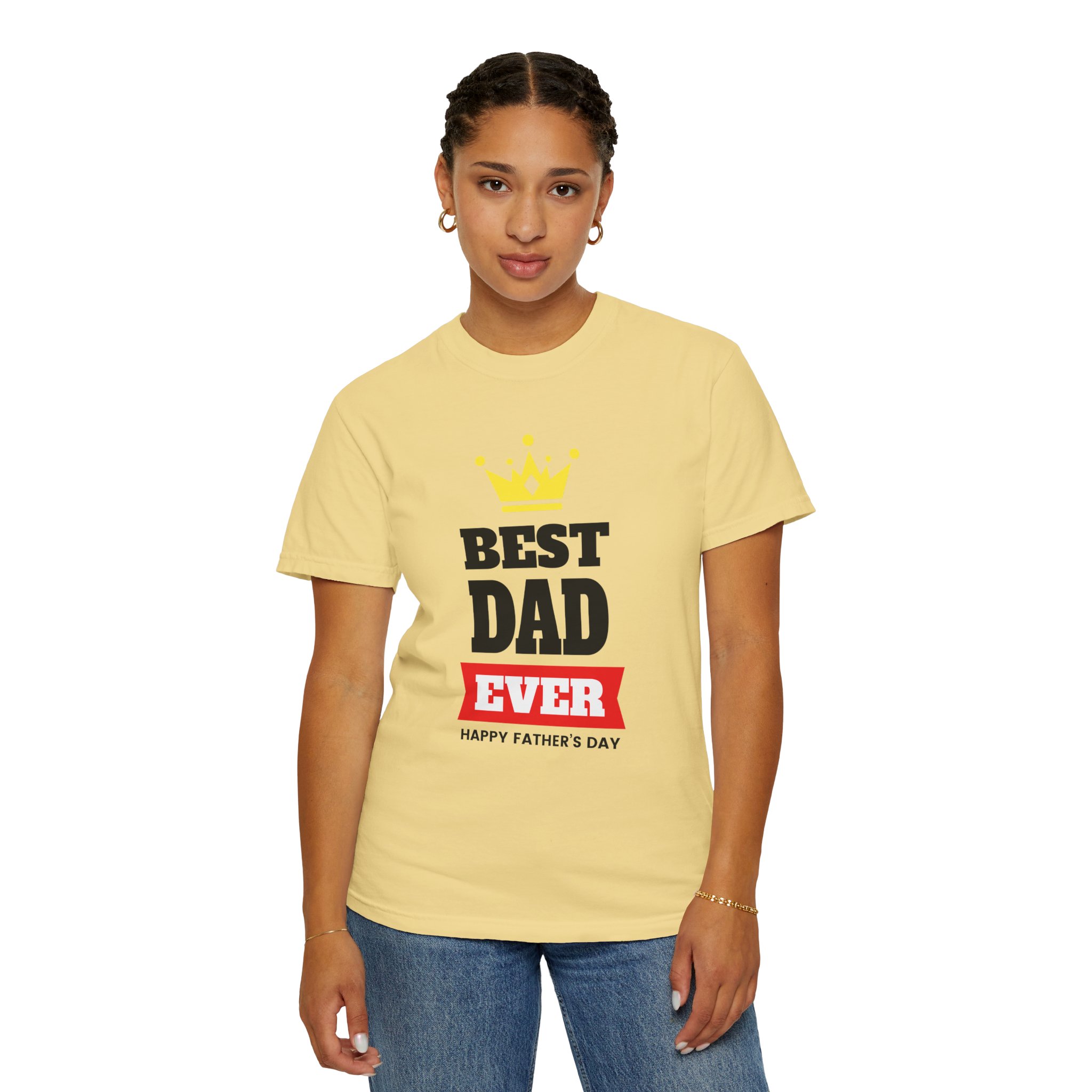 Best Dad Ever T-shirt for Father's Day, Unisex Garment-Dyed Tee, Perfect Gift for Dads, Celebrate Fatherhood, Casual Wear. - Image 20