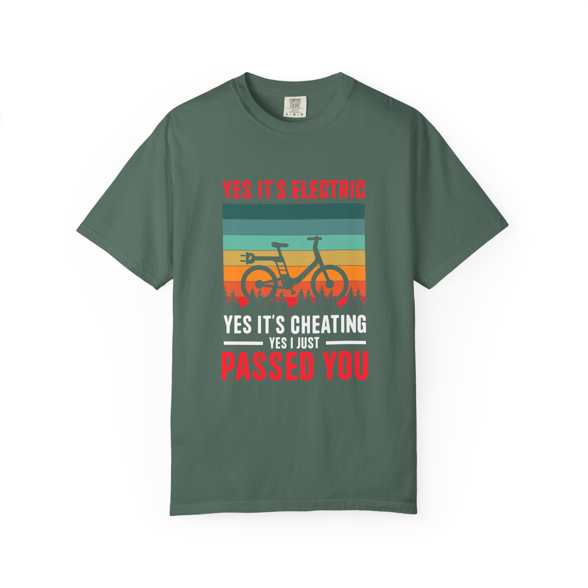 Electric Bike Humor T-Shirt - Perfect Gift for Cyclists, Casual Outfit, Sports Event, Cycling Enthusiasts. - Image 9