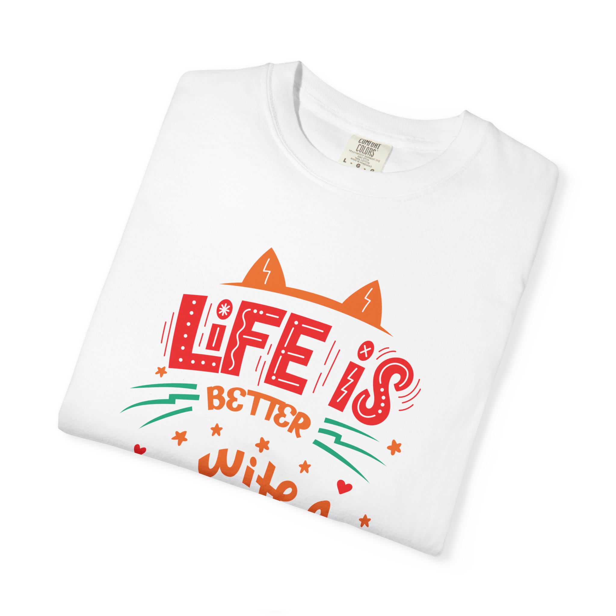 b2 - 5.15 - Life Is Better With a Cat T-Shirt – Cute Cat Lover Graphic Tee for Cozy Vibes & Everyday Happiness. - Image 7