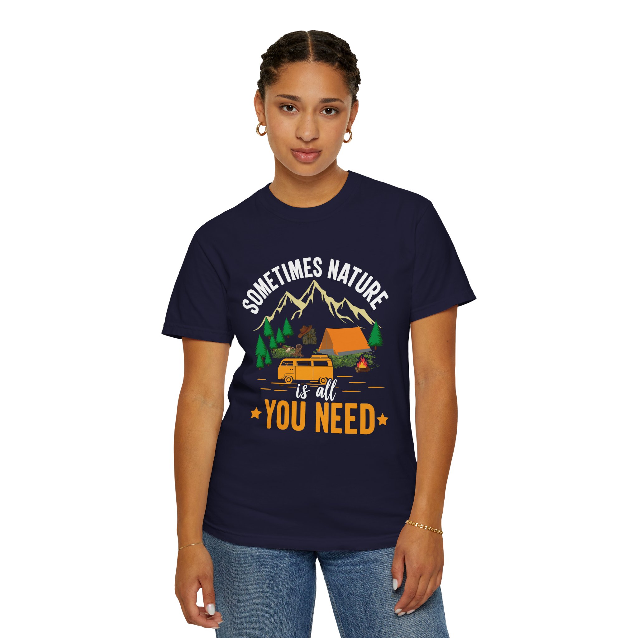 Adventure Awaits Unisex T-Shirt - Perfect for Camping, Nature Lovers, Outdoor Enthusiasts, Summer Festivals, Unique Gift Idea. - Image 36
